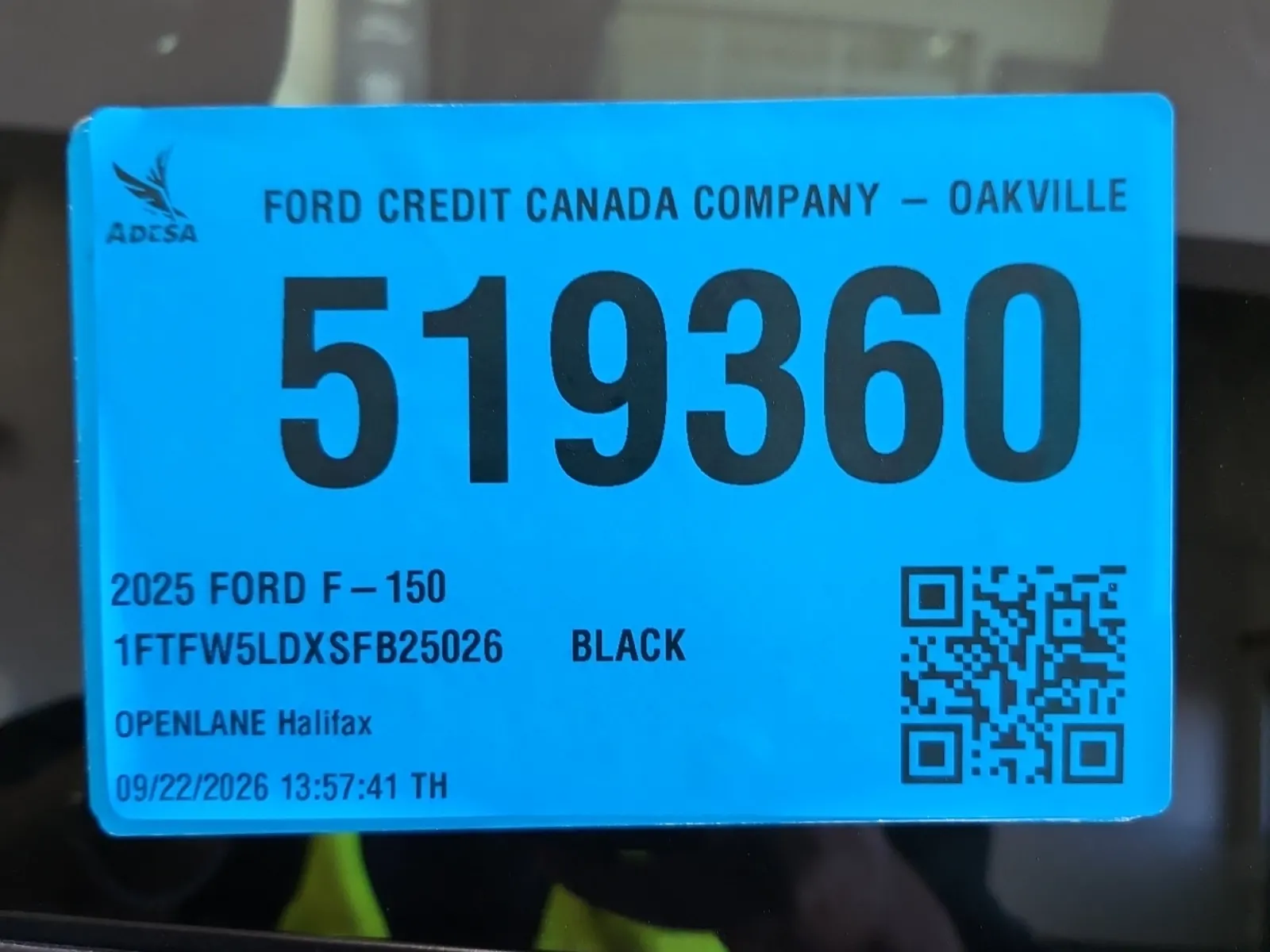 Inventory Label Photo