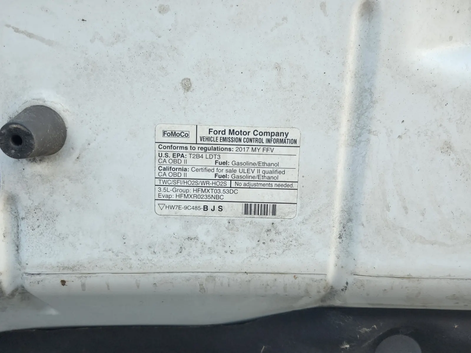 Emission Sticker Photo