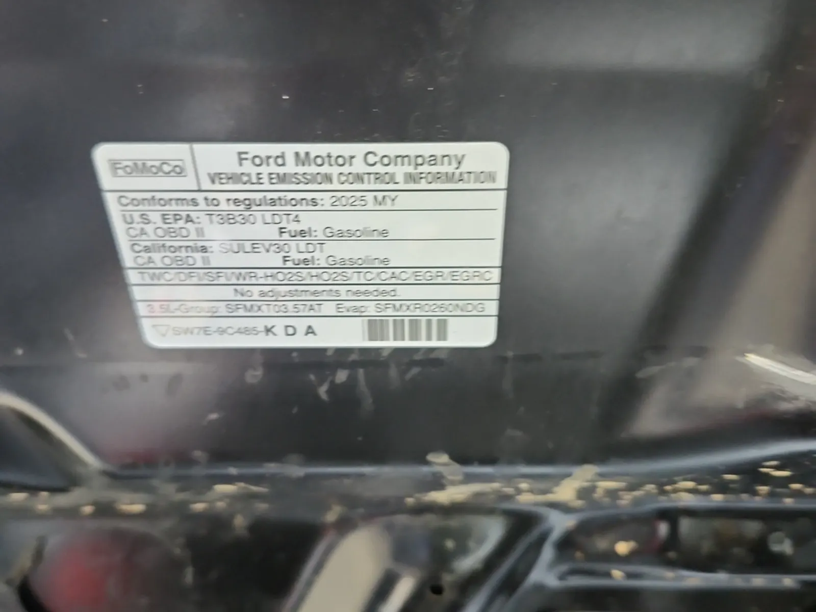 Emission Sticker Photo