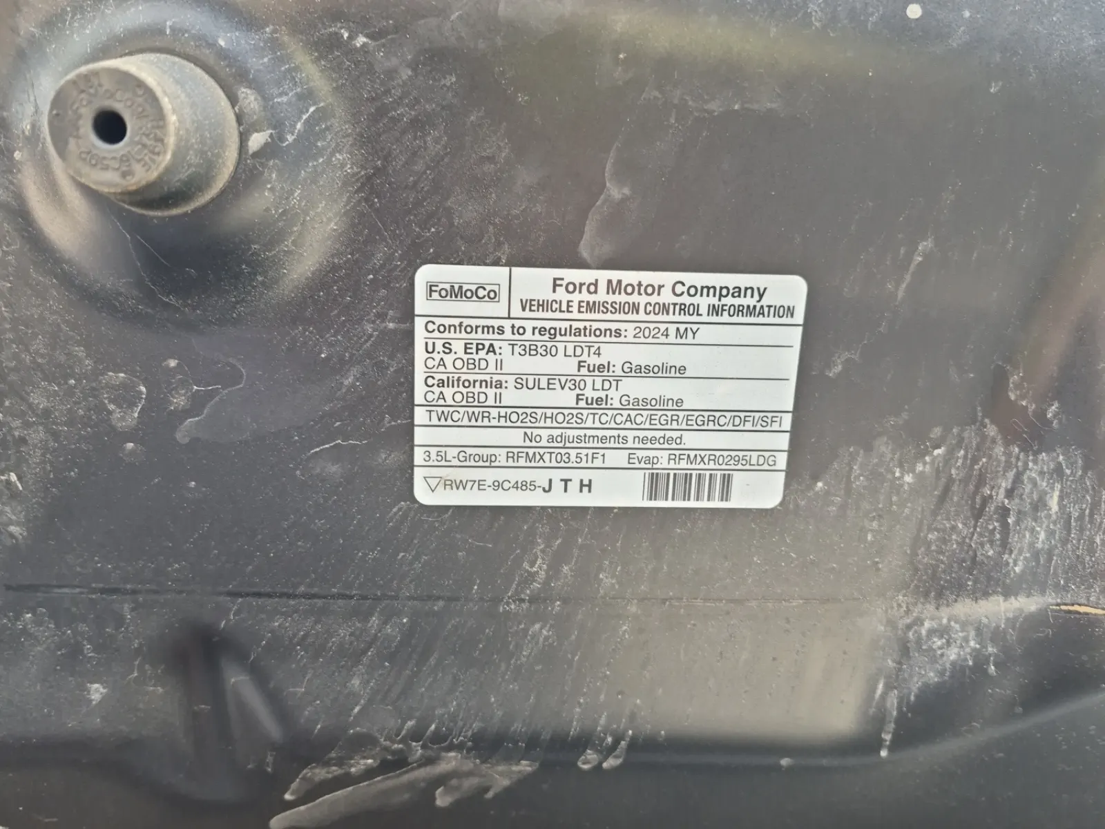 Emission Sticker Photo