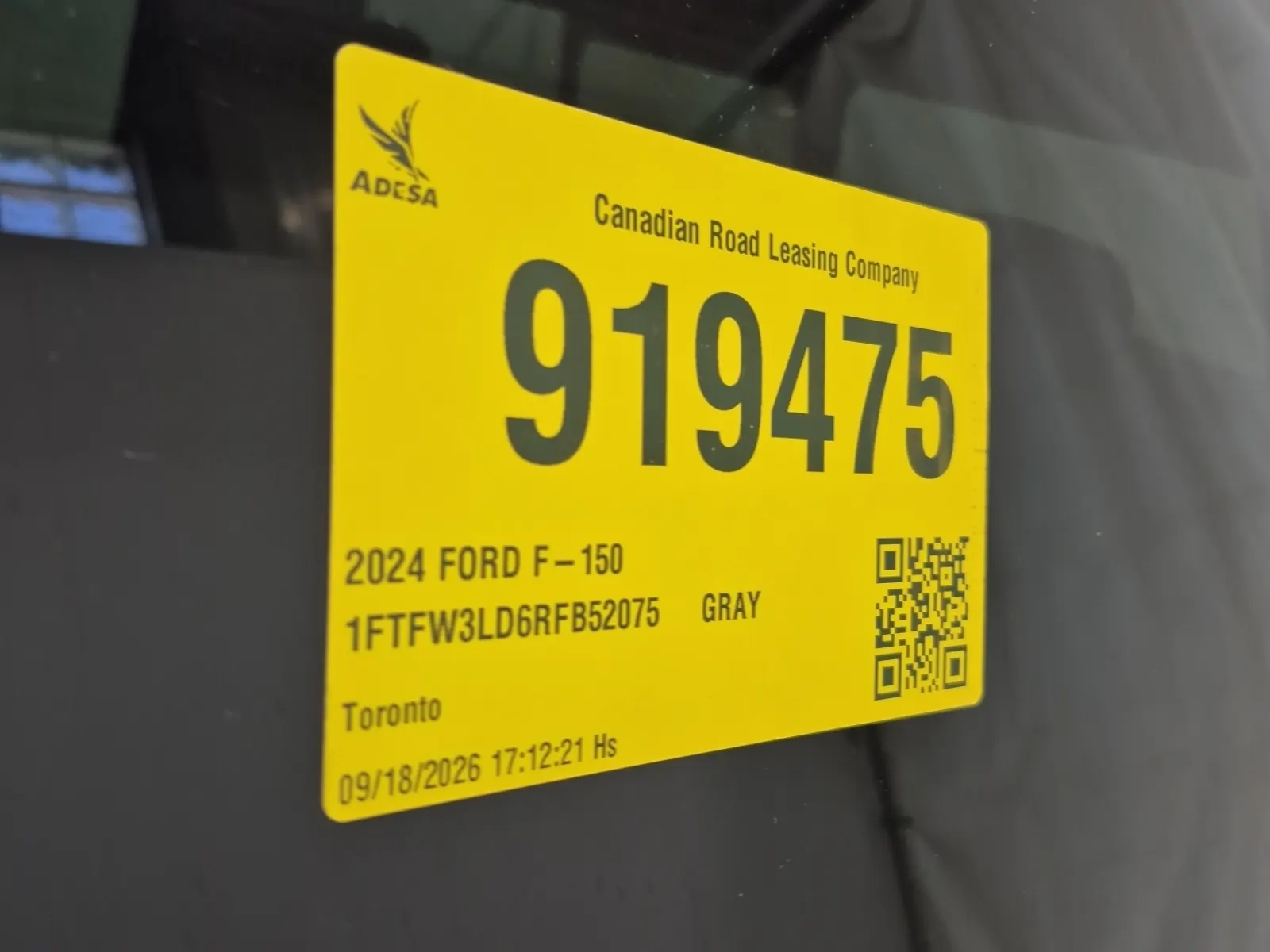 Inventory Label Photo