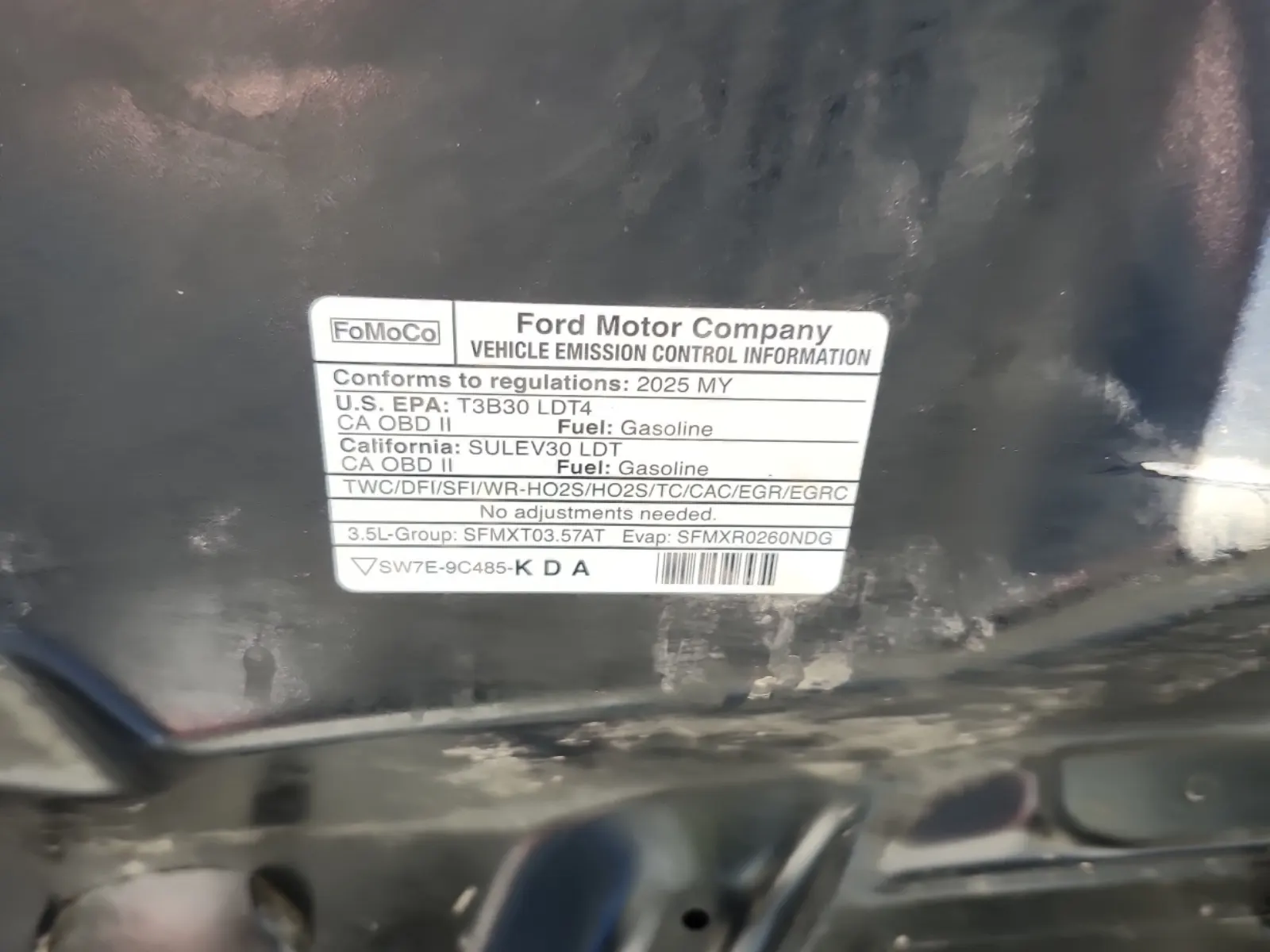 Emission Sticker Photo