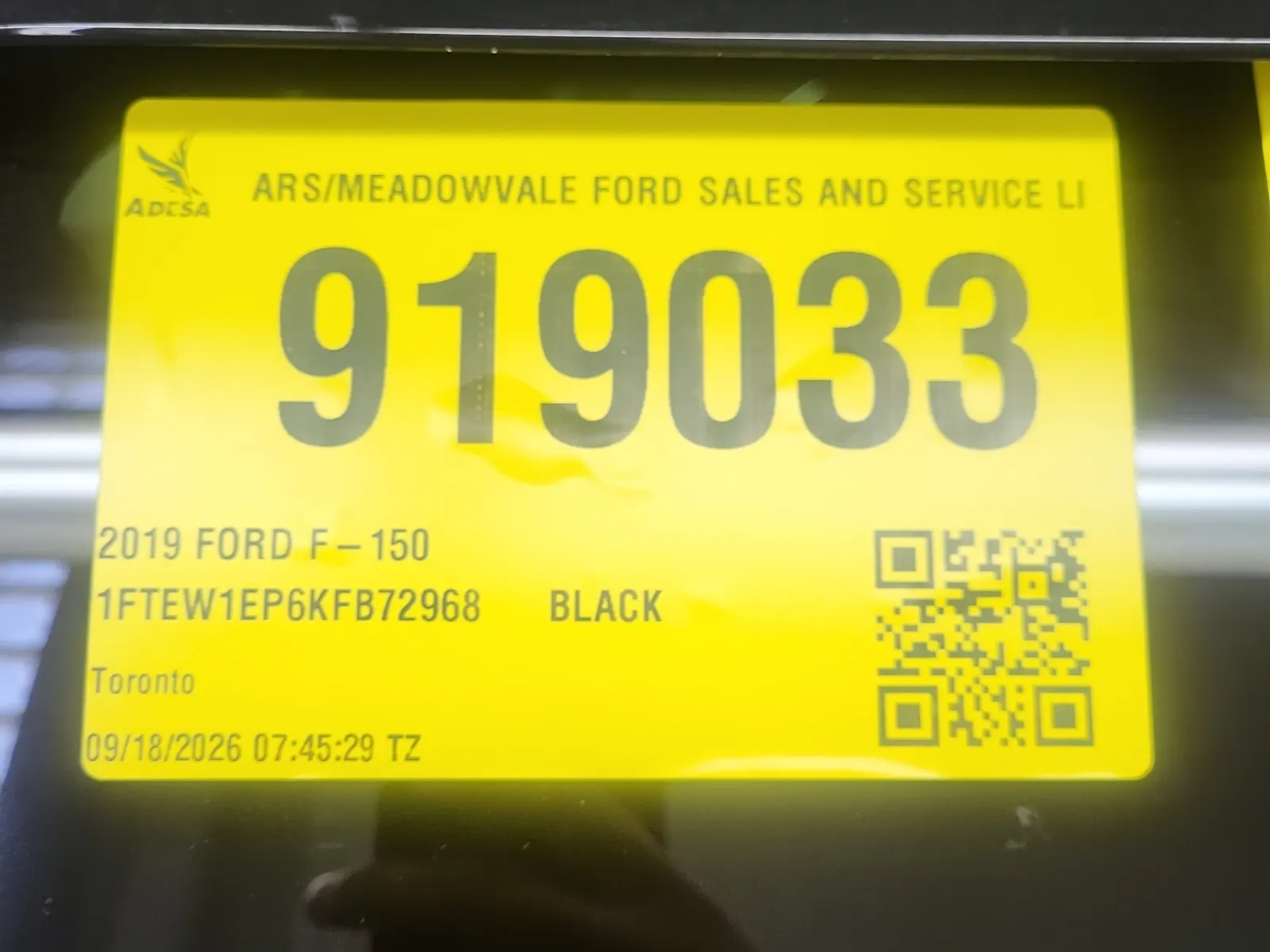 Inventory Label Photo