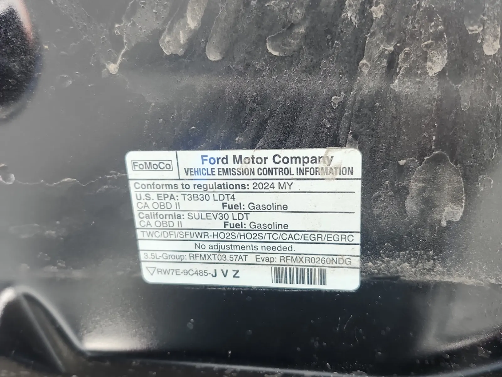 Emission Sticker Photo