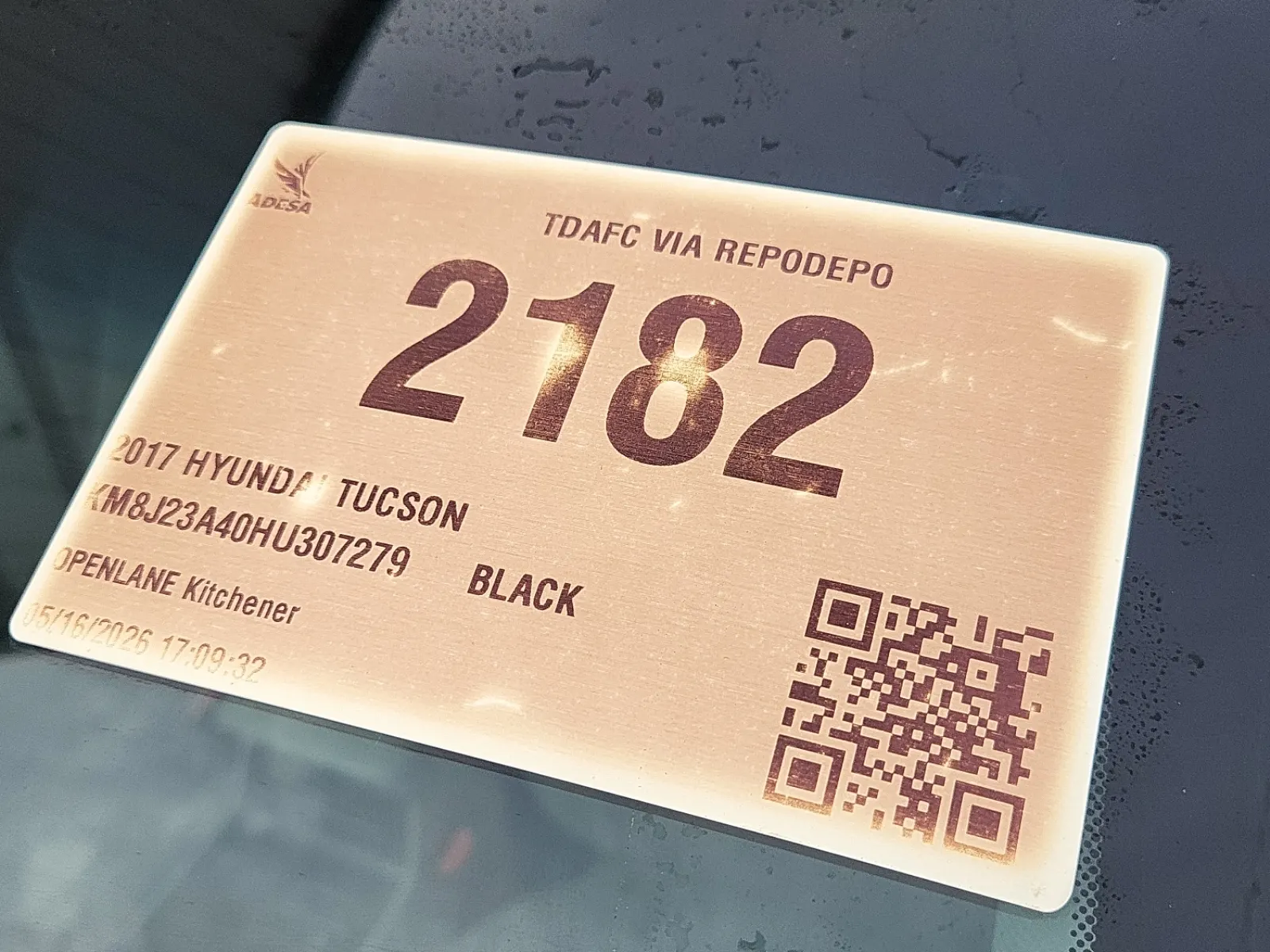 Inventory Label Photo