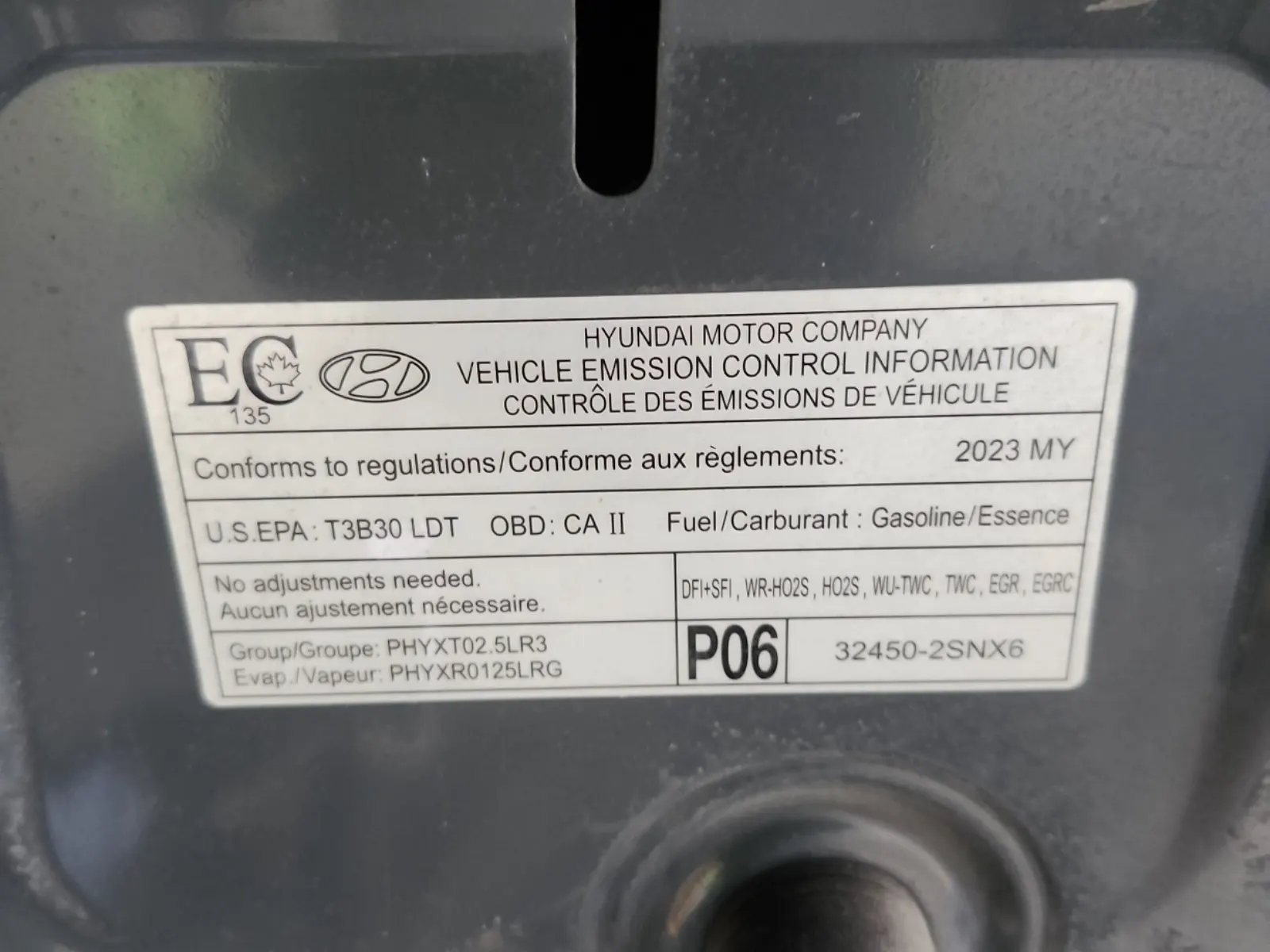 Emission Sticker Photo