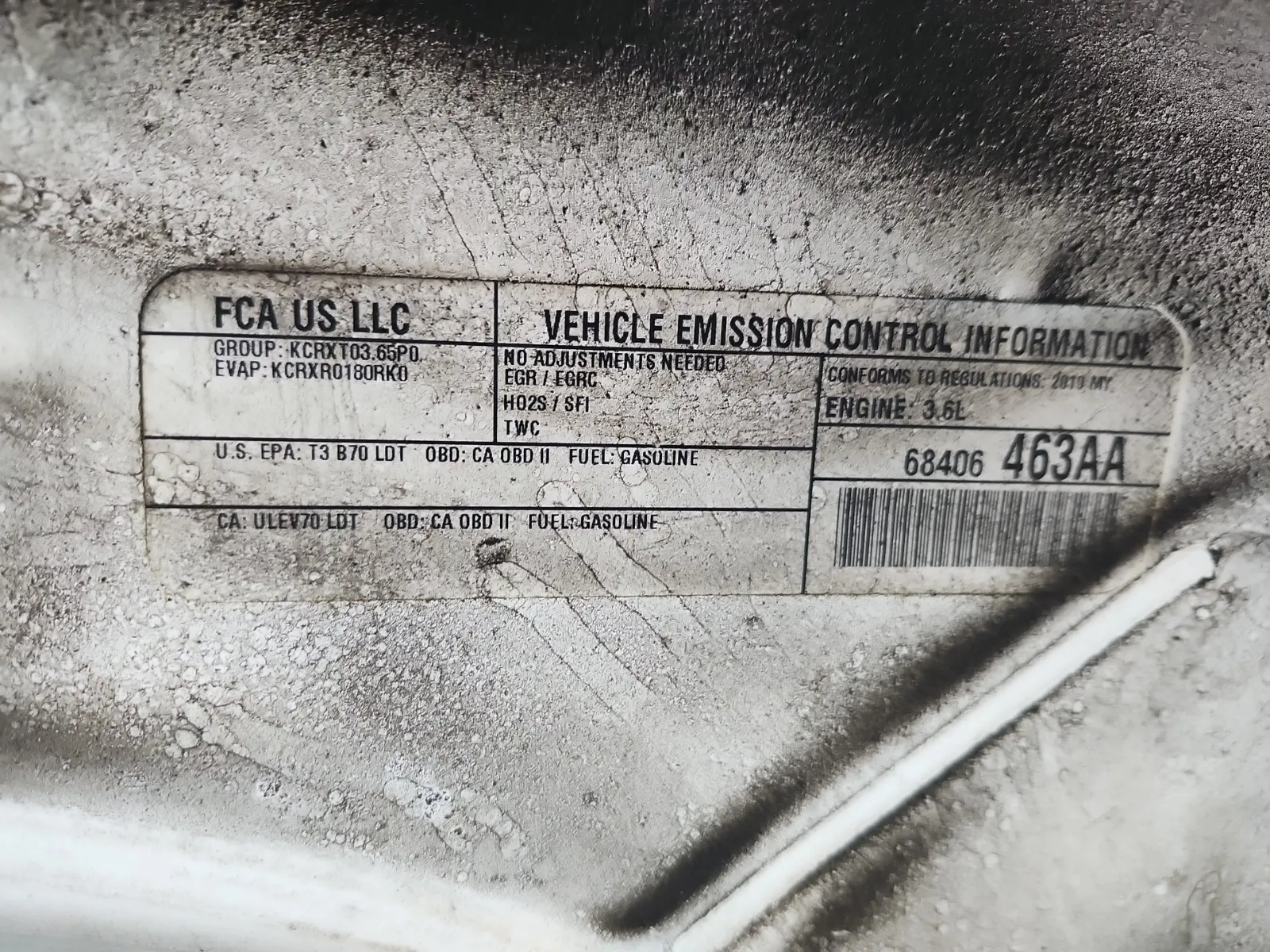Emission Sticker Photo
