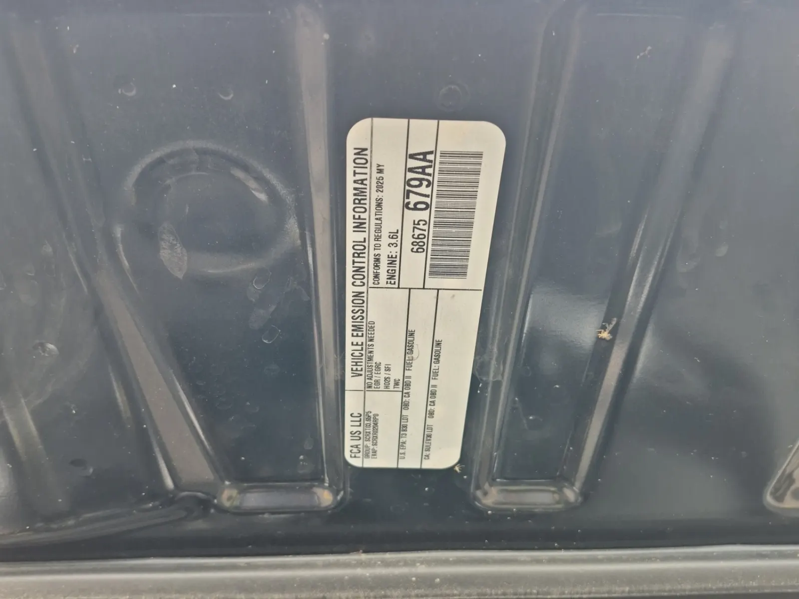 Emission Sticker Photo