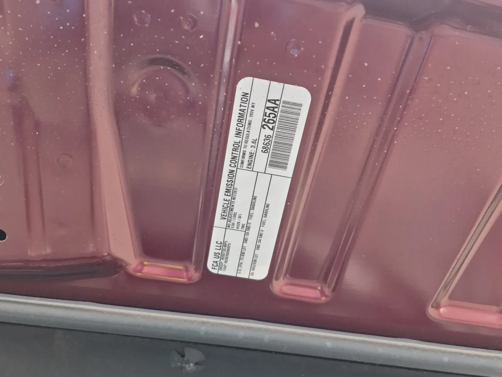 Emission Sticker Photo