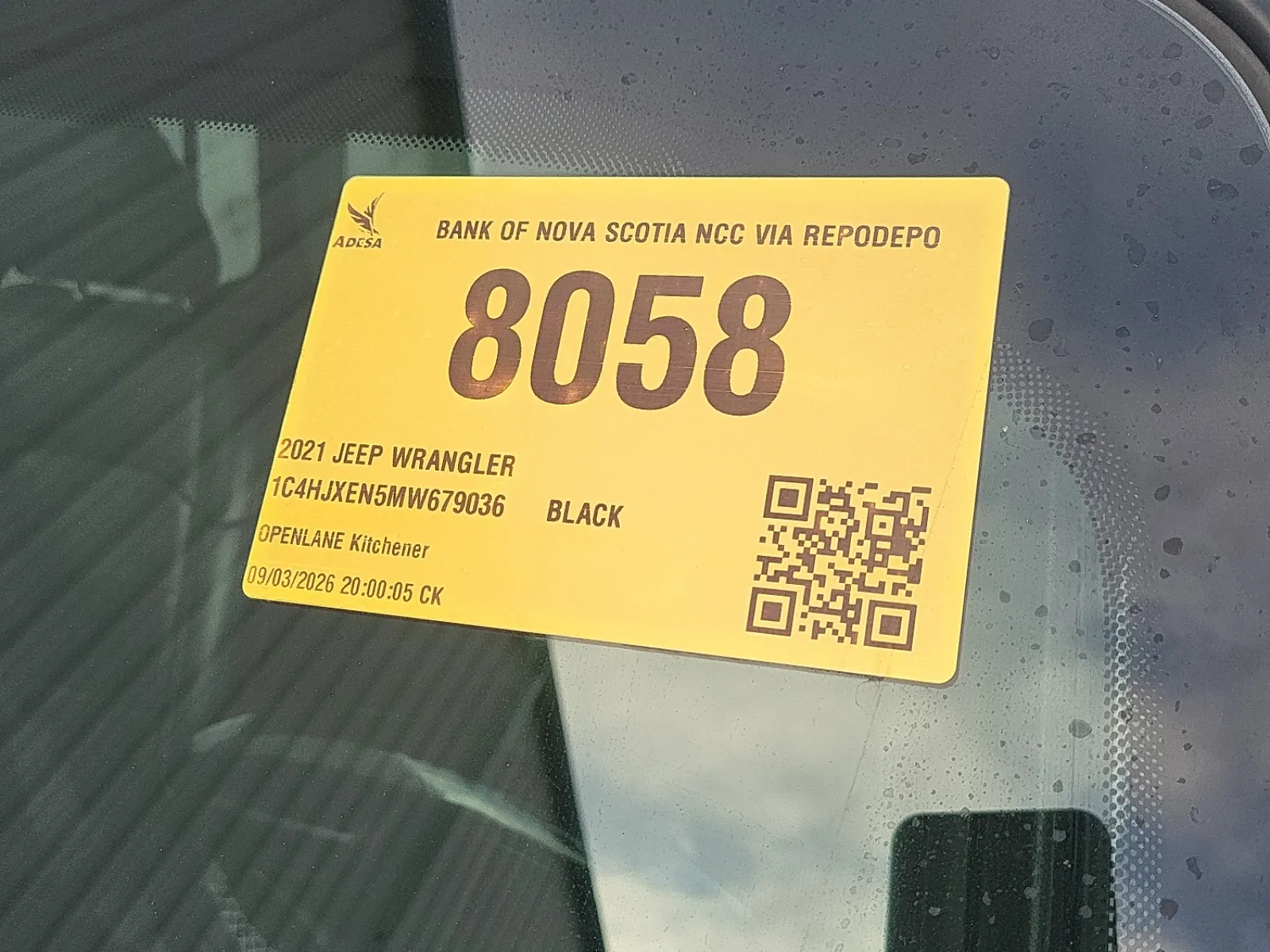 Inventory Label Photo