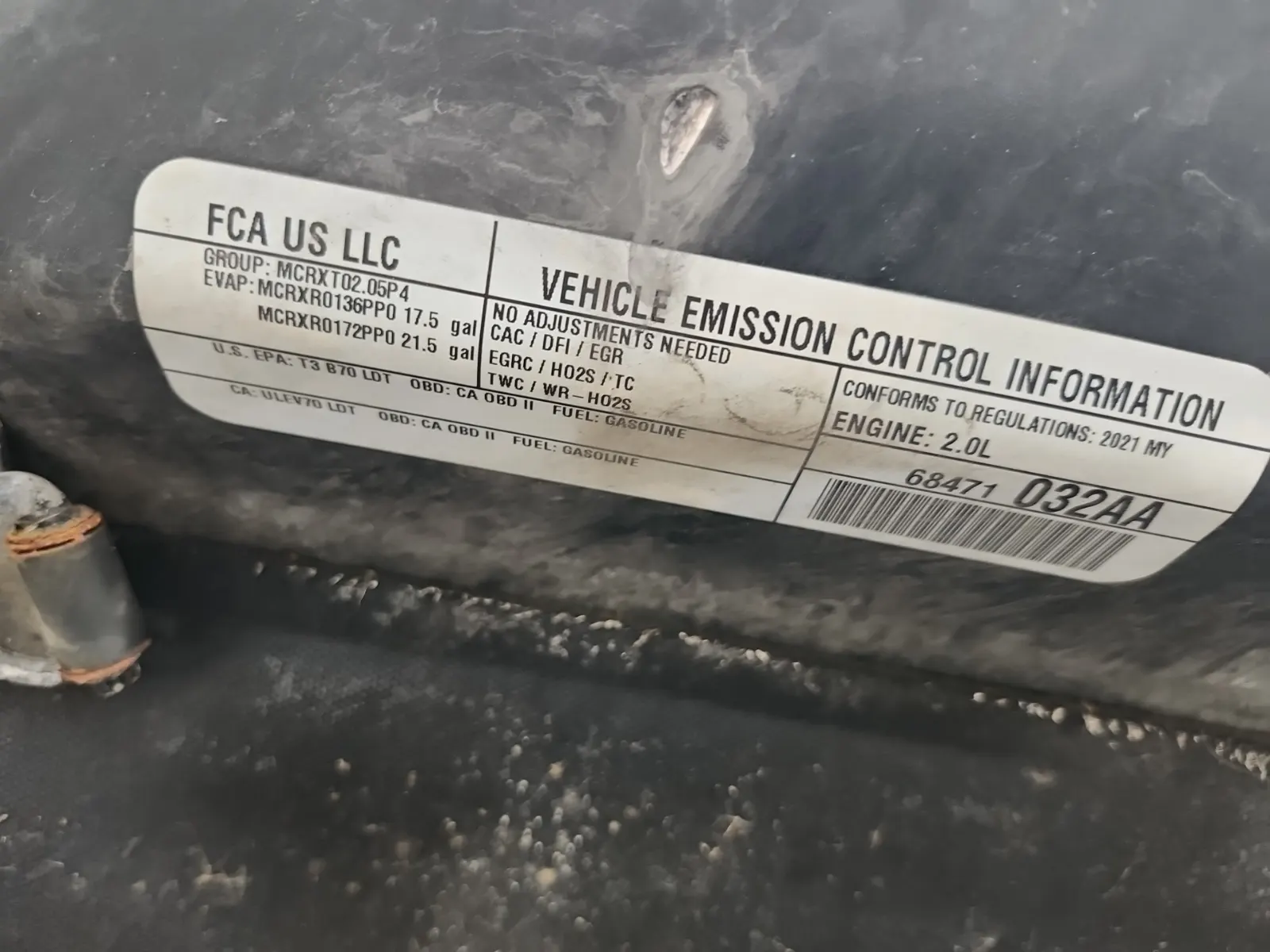 Emission Sticker Photo