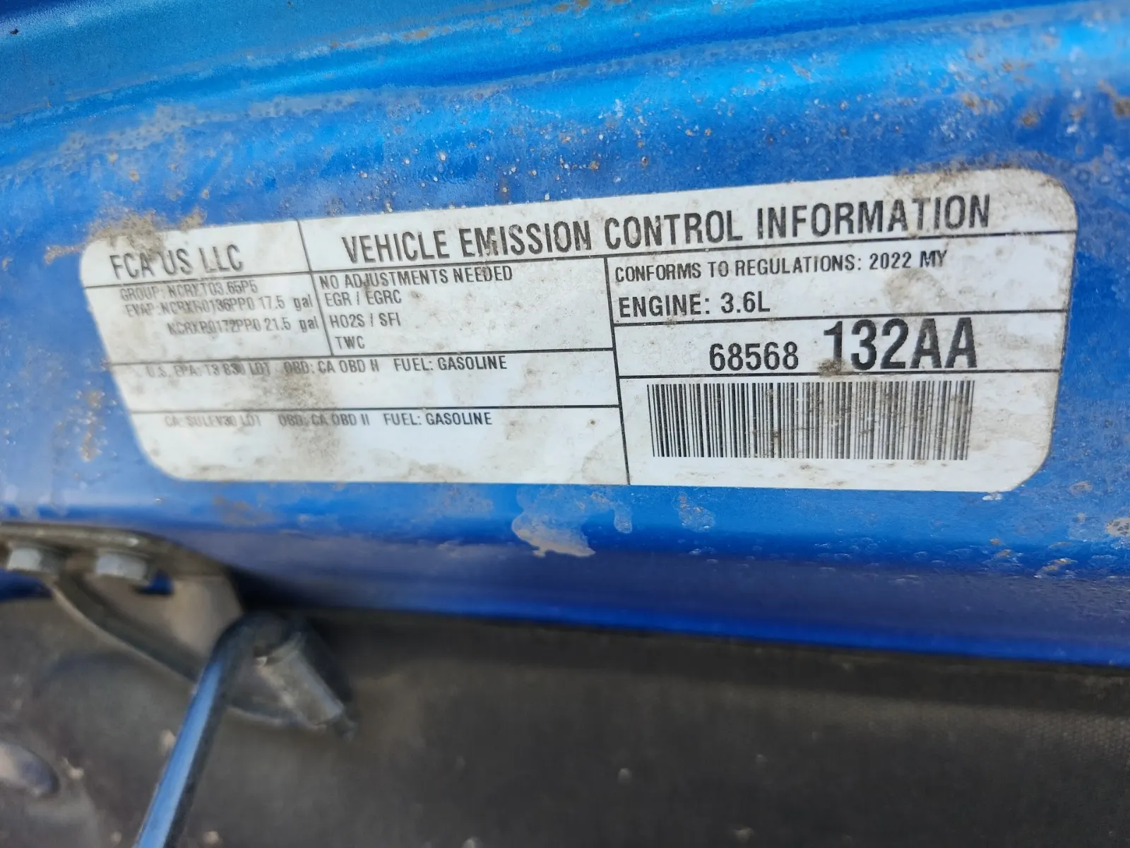 Emission Sticker Photo
