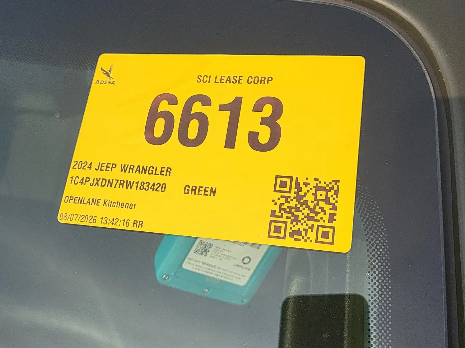 Inventory Label Photo