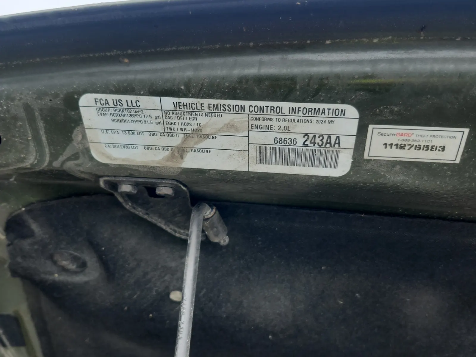 Emission Sticker Photo