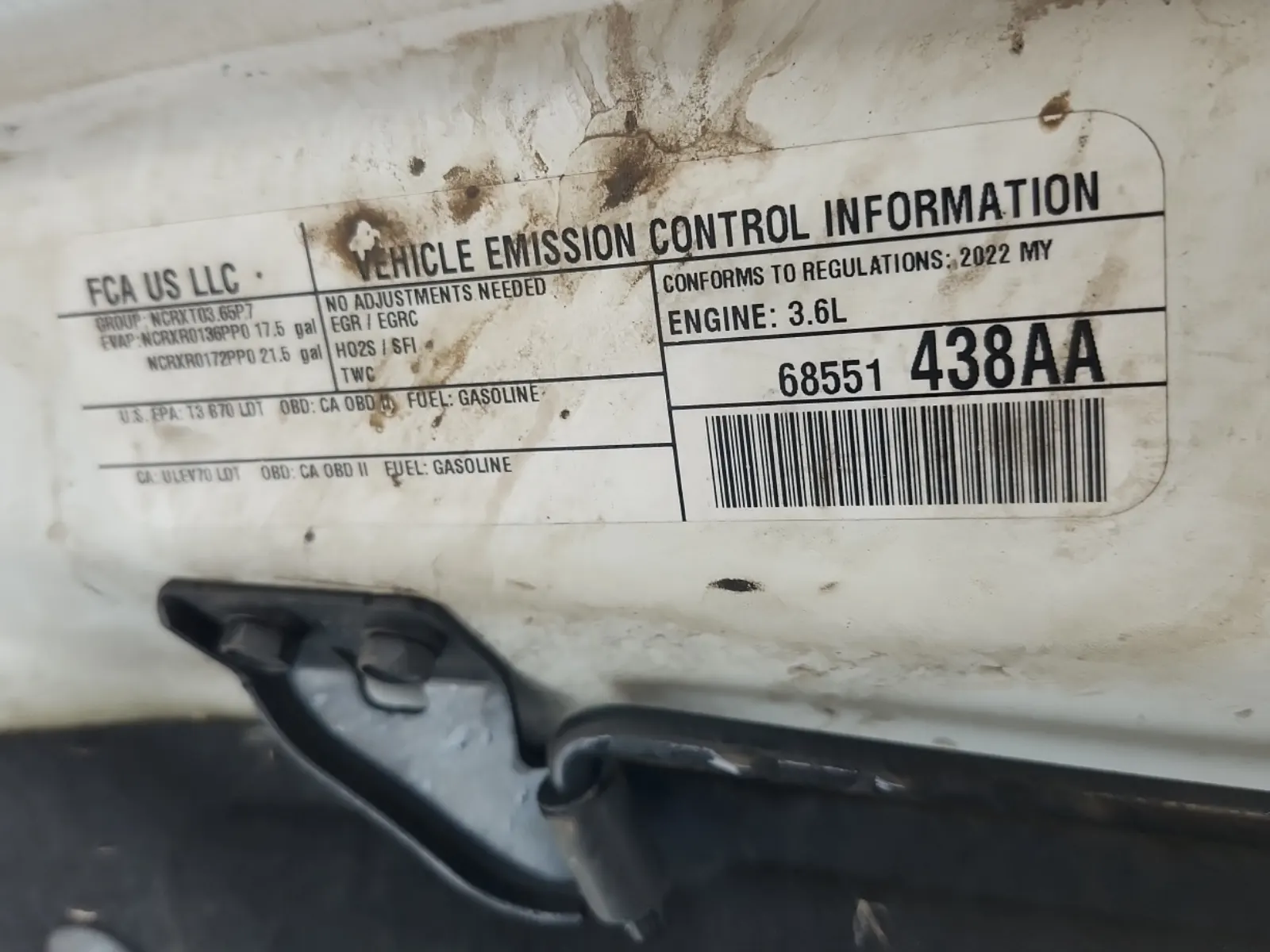 Emission Sticker Photo