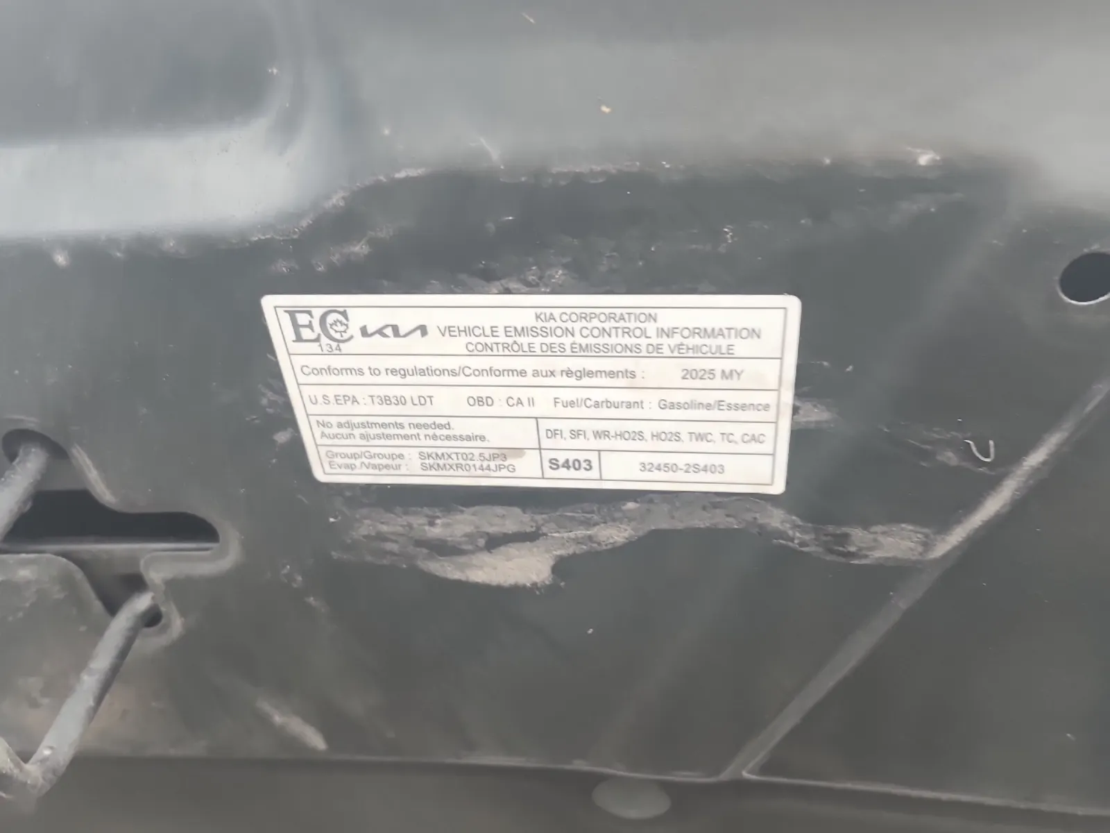 Emission Sticker Photo