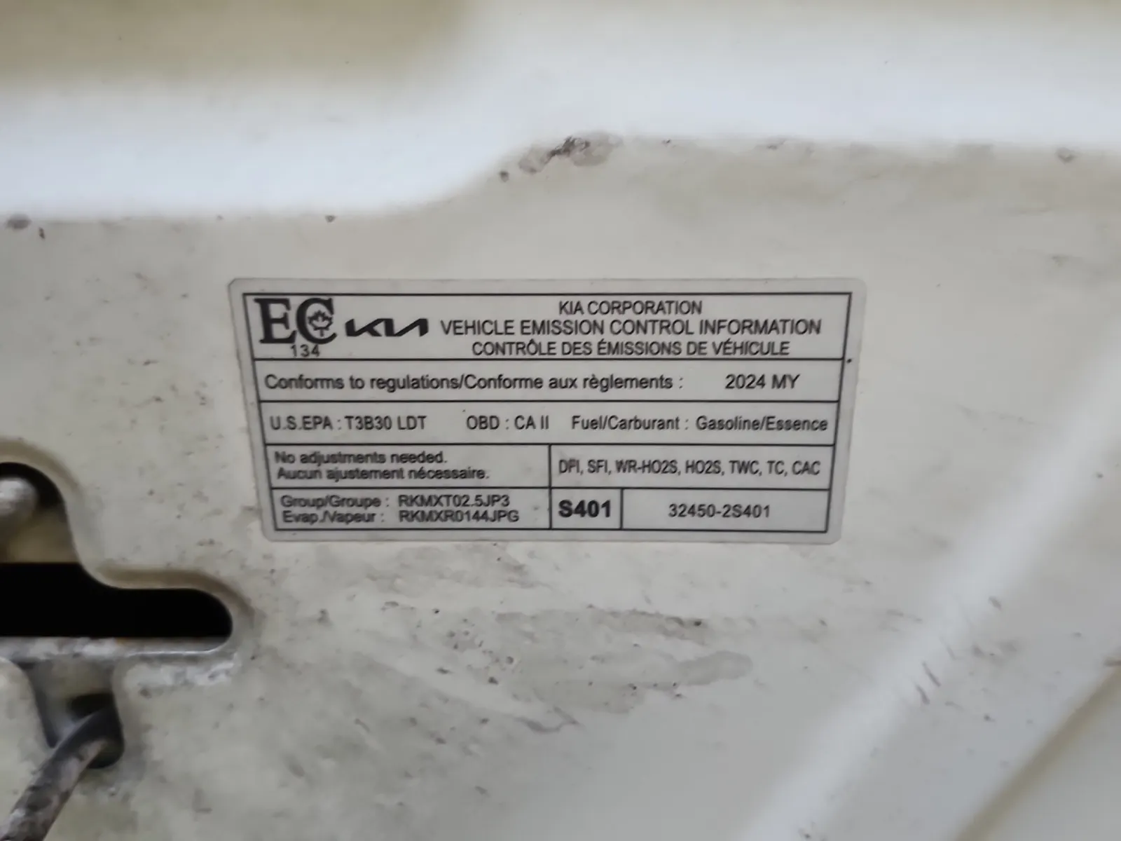 Emission Sticker Photo