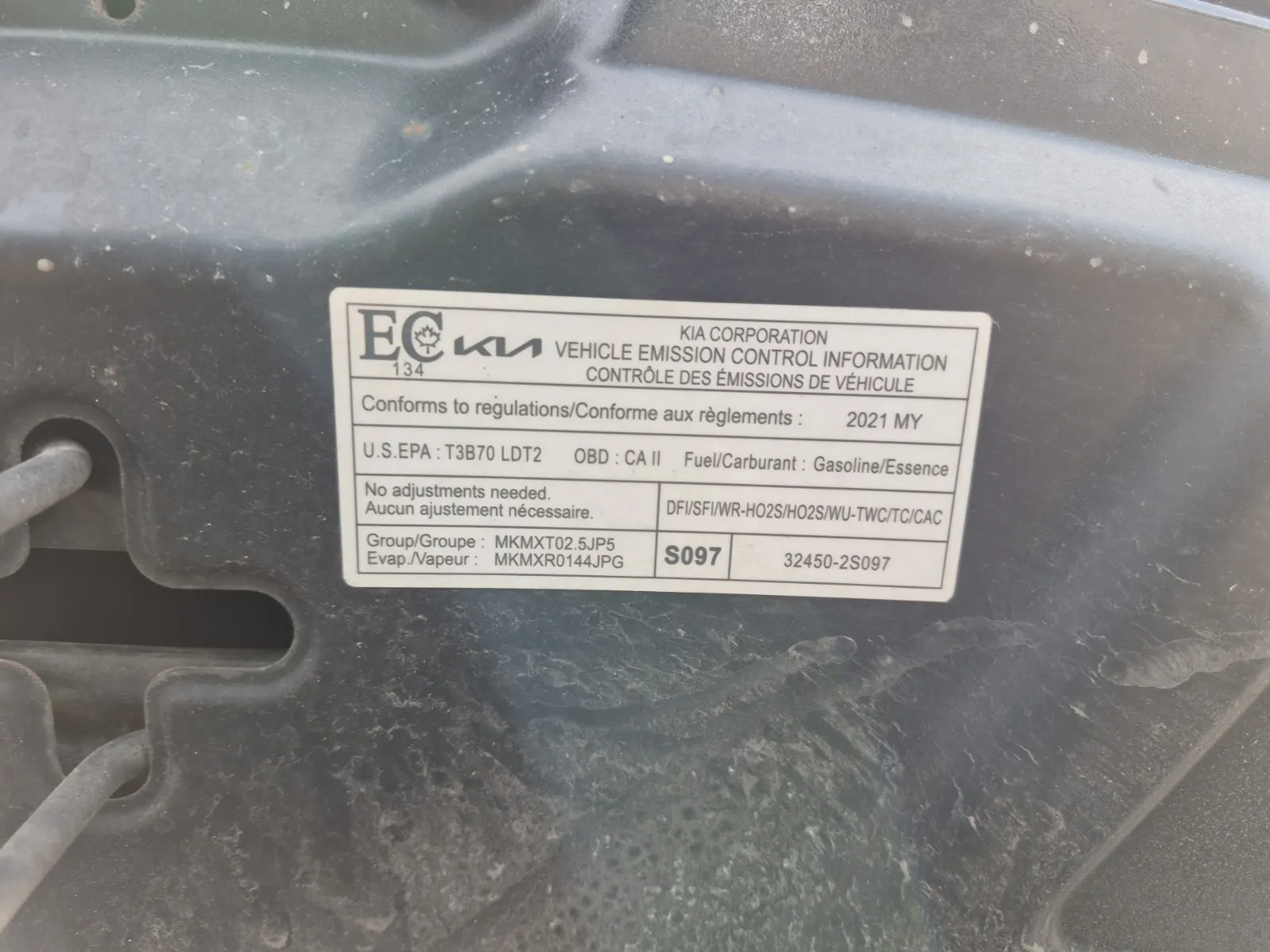 Emission Sticker Photo