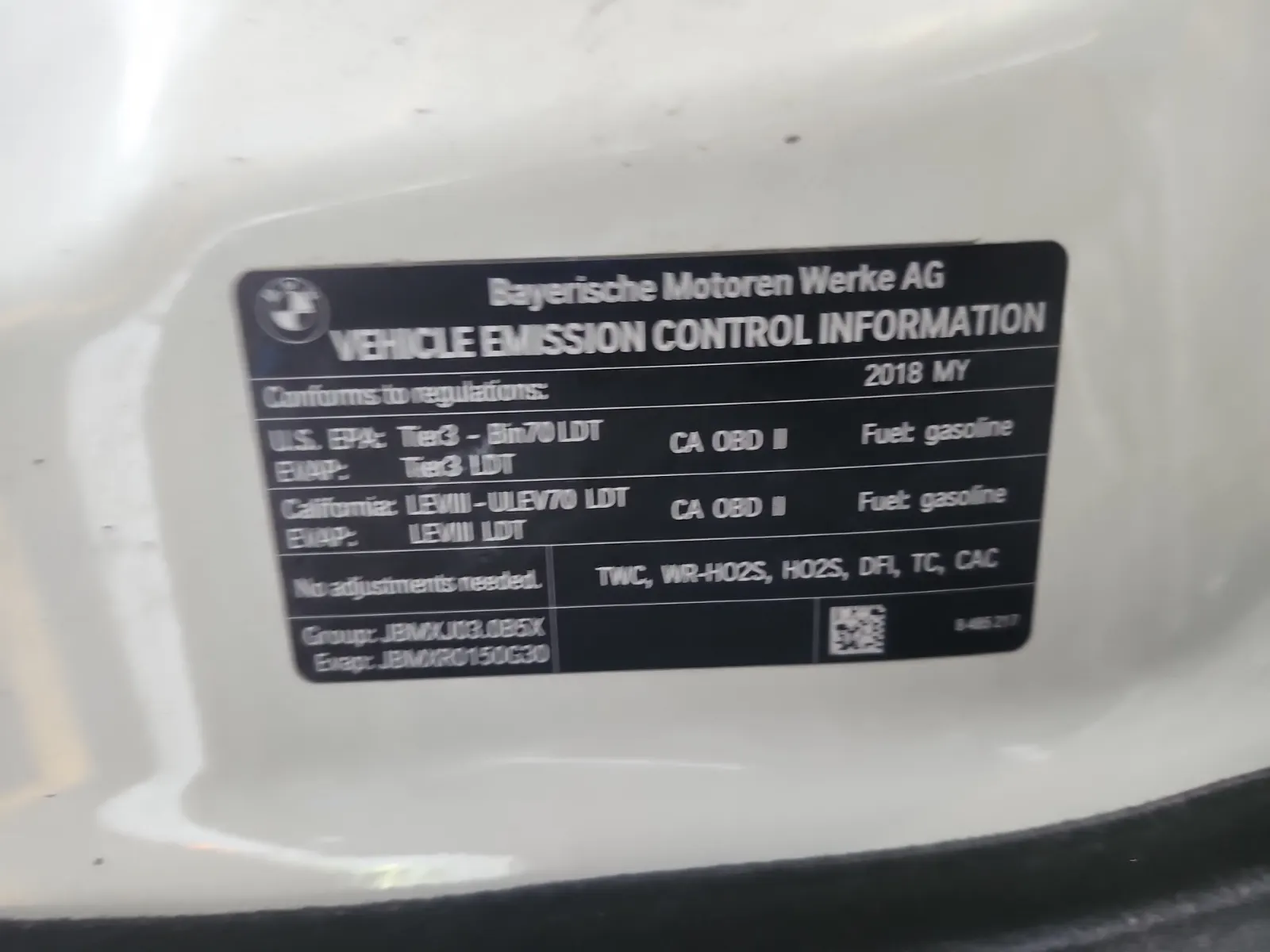 Emission Sticker Photo