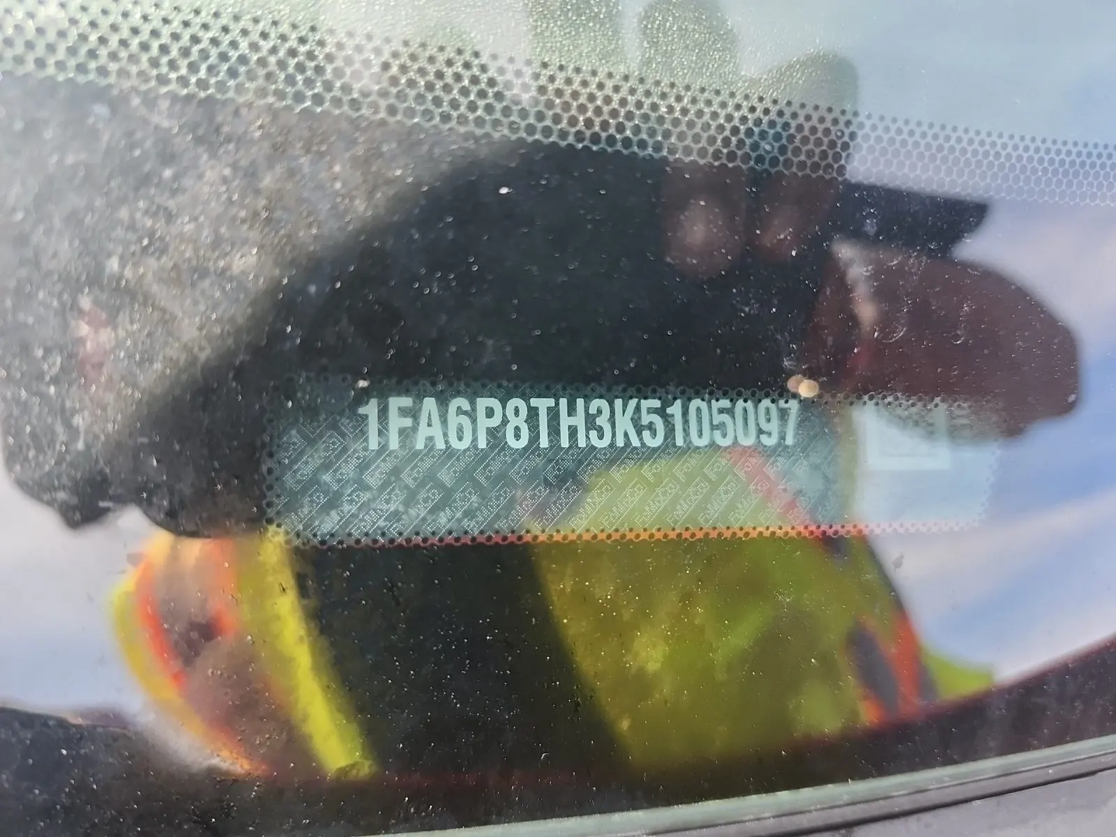 Dash VIN Plate Photo