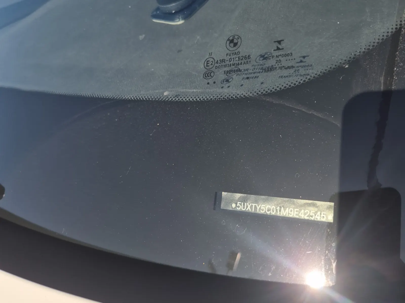 Dash VIN Plate Photo