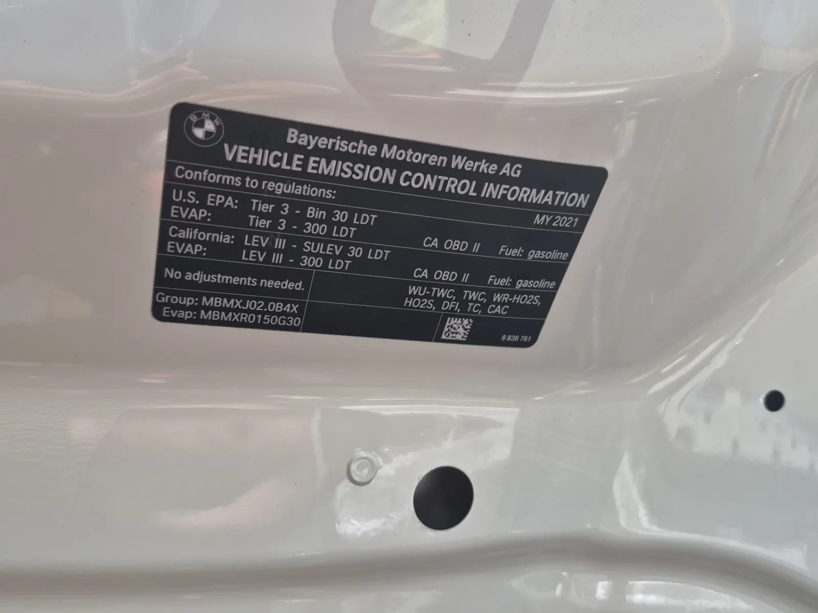 Emission Sticker Photo