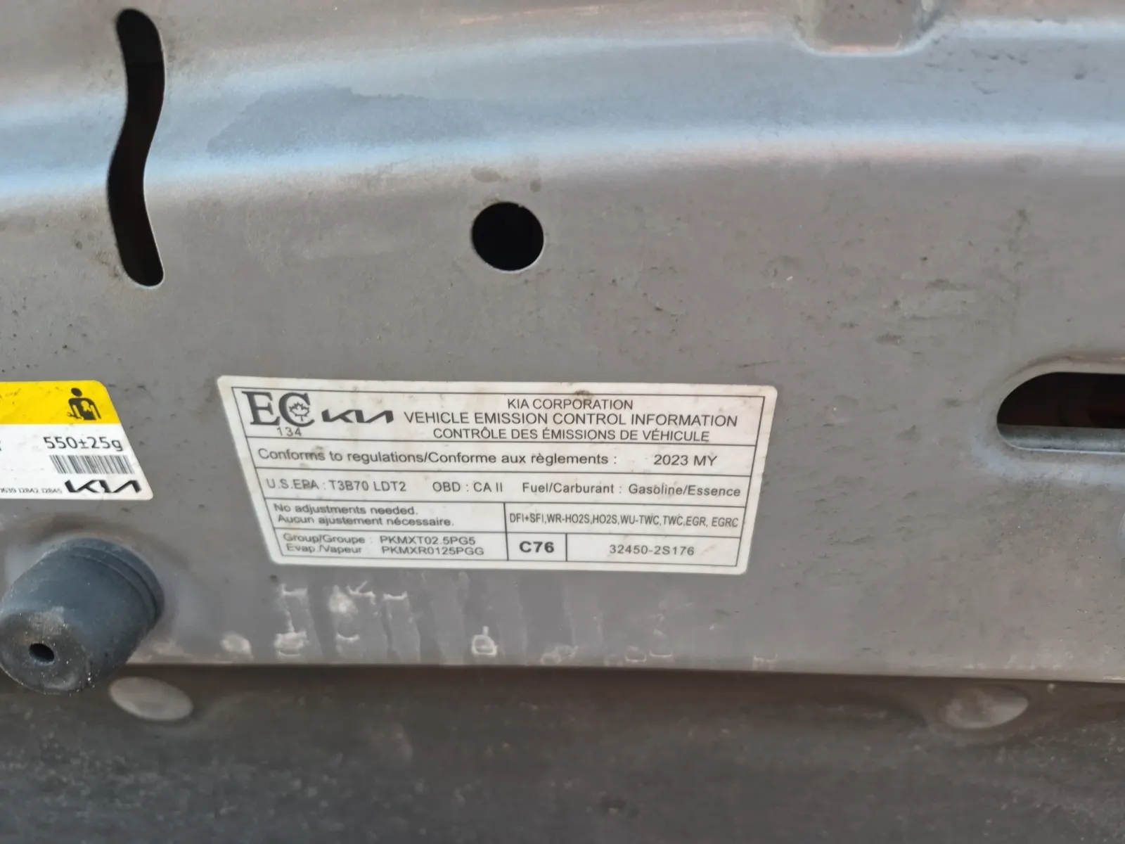 Emission Sticker Photo
