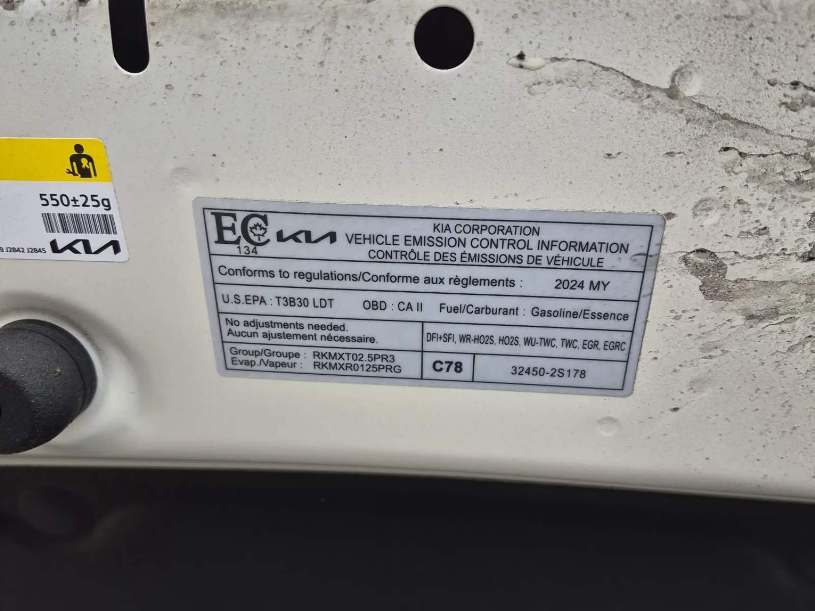 Emission Sticker Photo