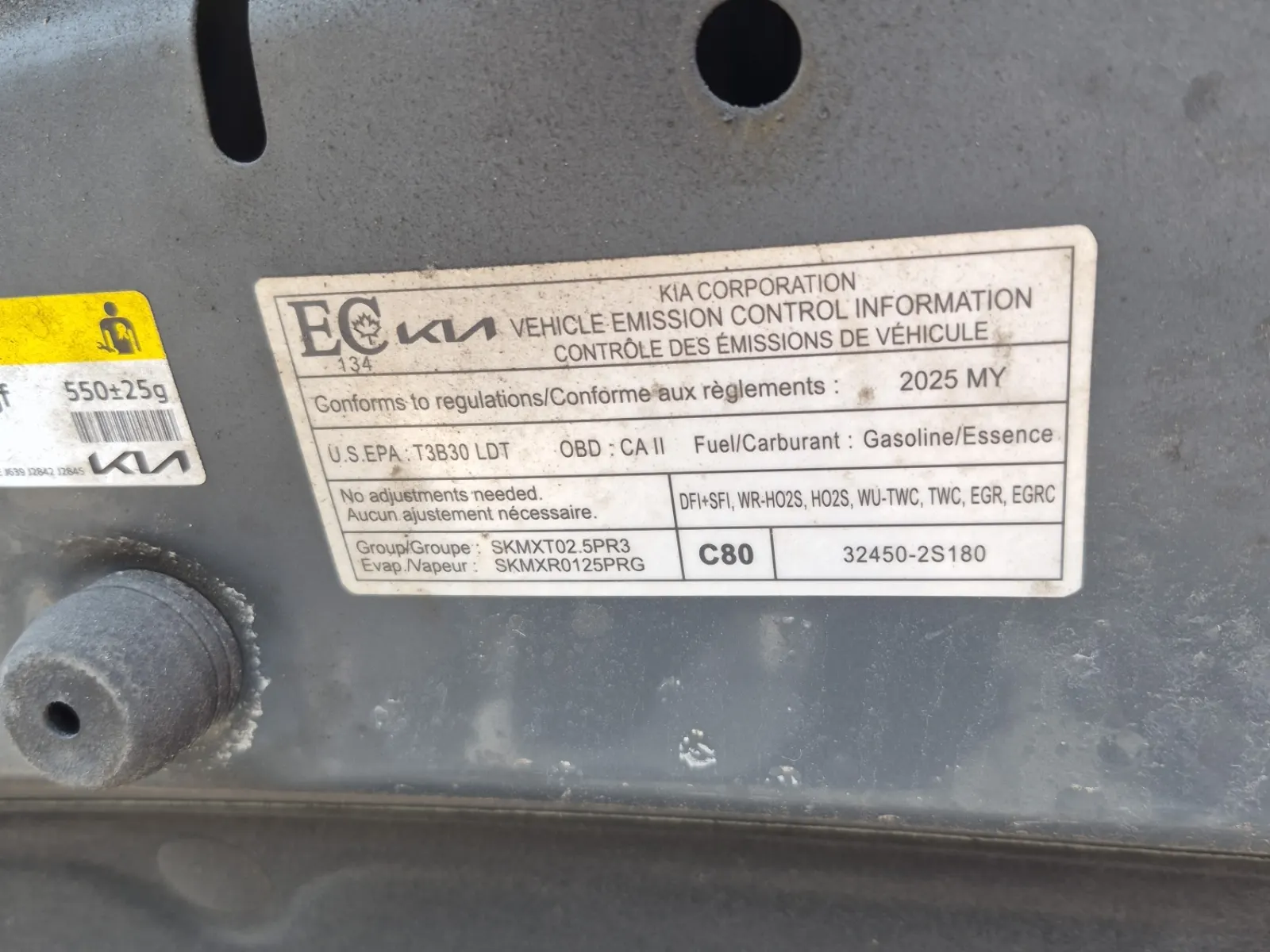Emission Sticker Photo