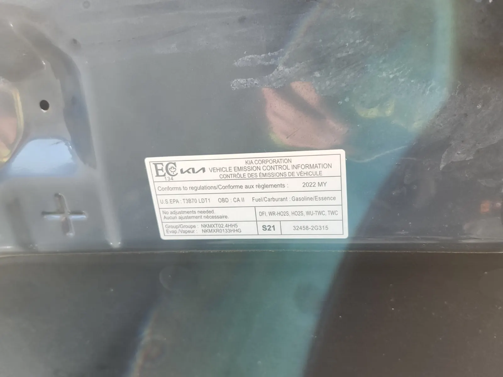 Emission Sticker Photo
