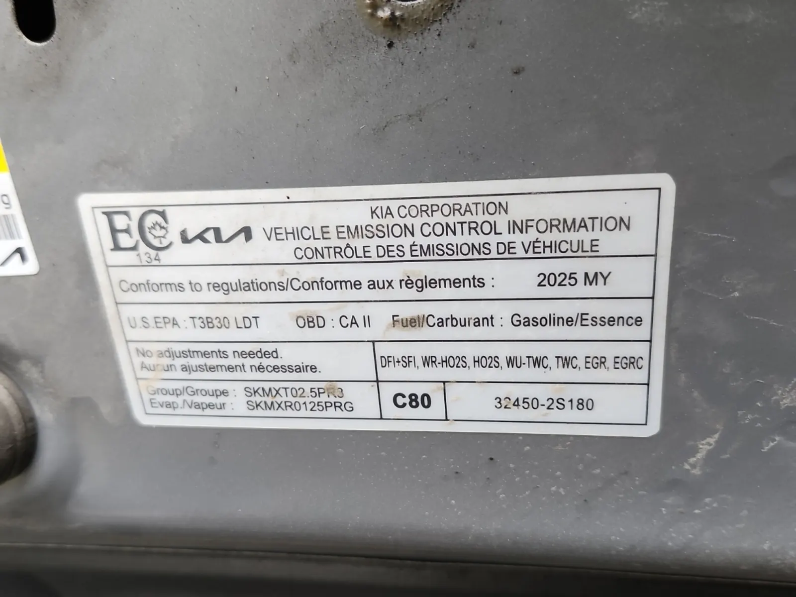 Emission Sticker Photo