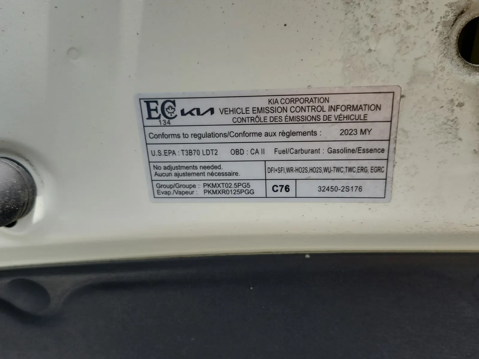 Emission Sticker Photo