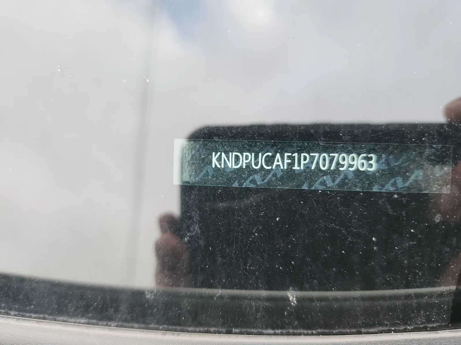 Dash VIN Plate Photo
