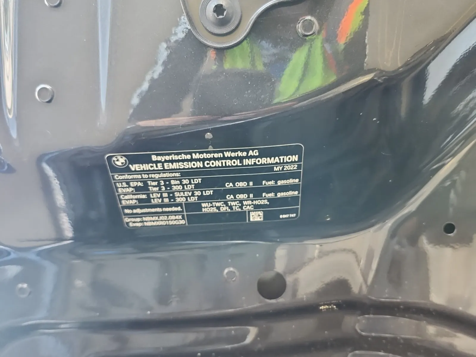 Emission Sticker Photo