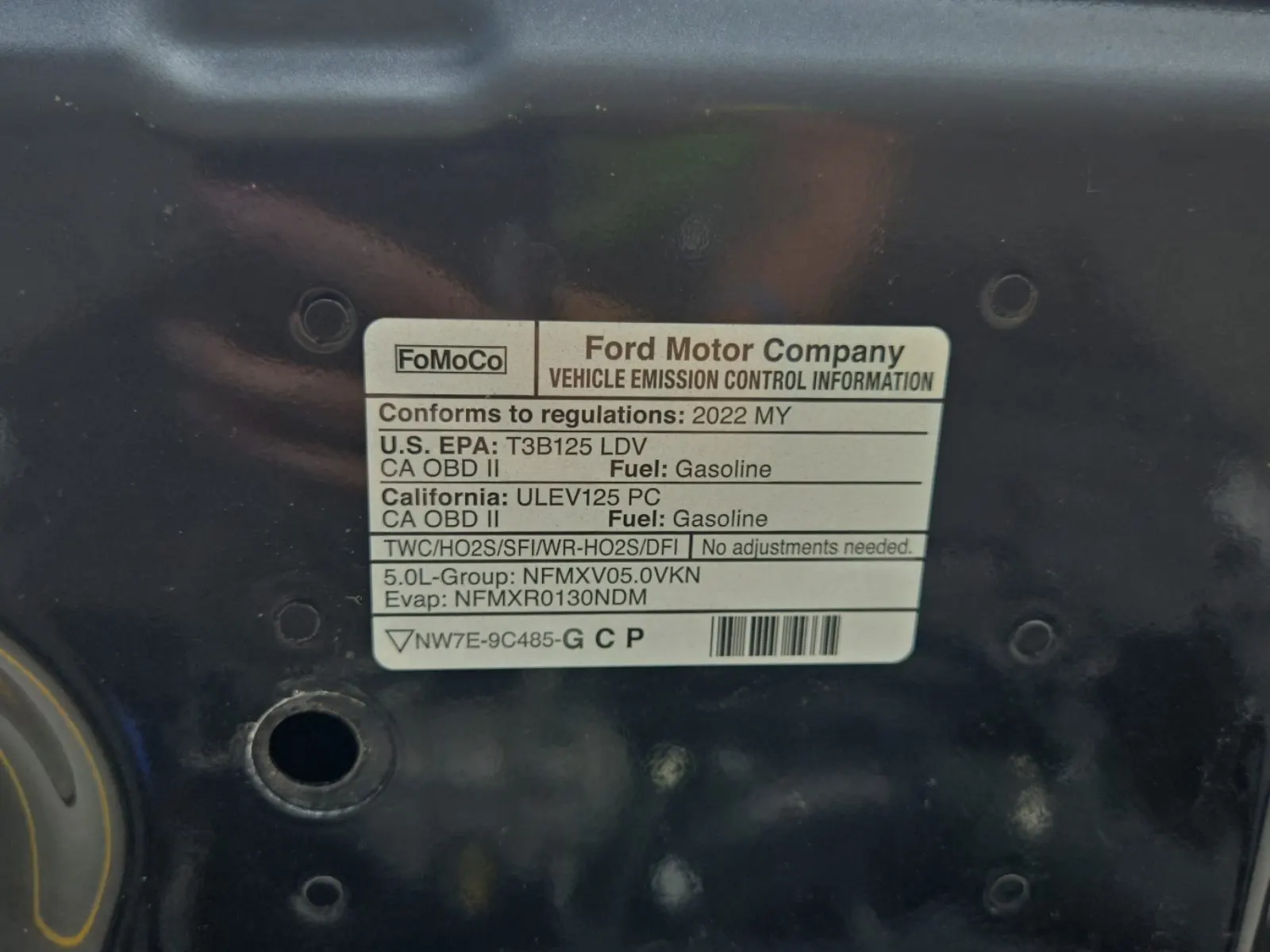 Emission Sticker Photo