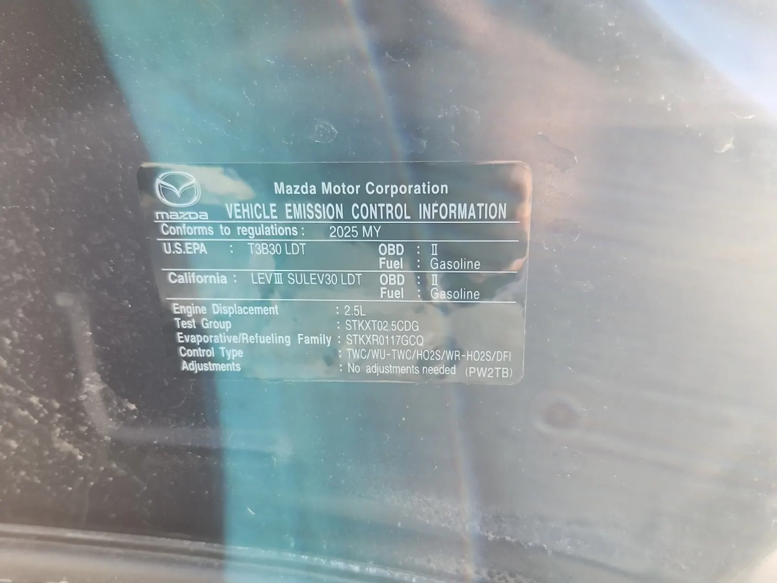 Emission Sticker Photo