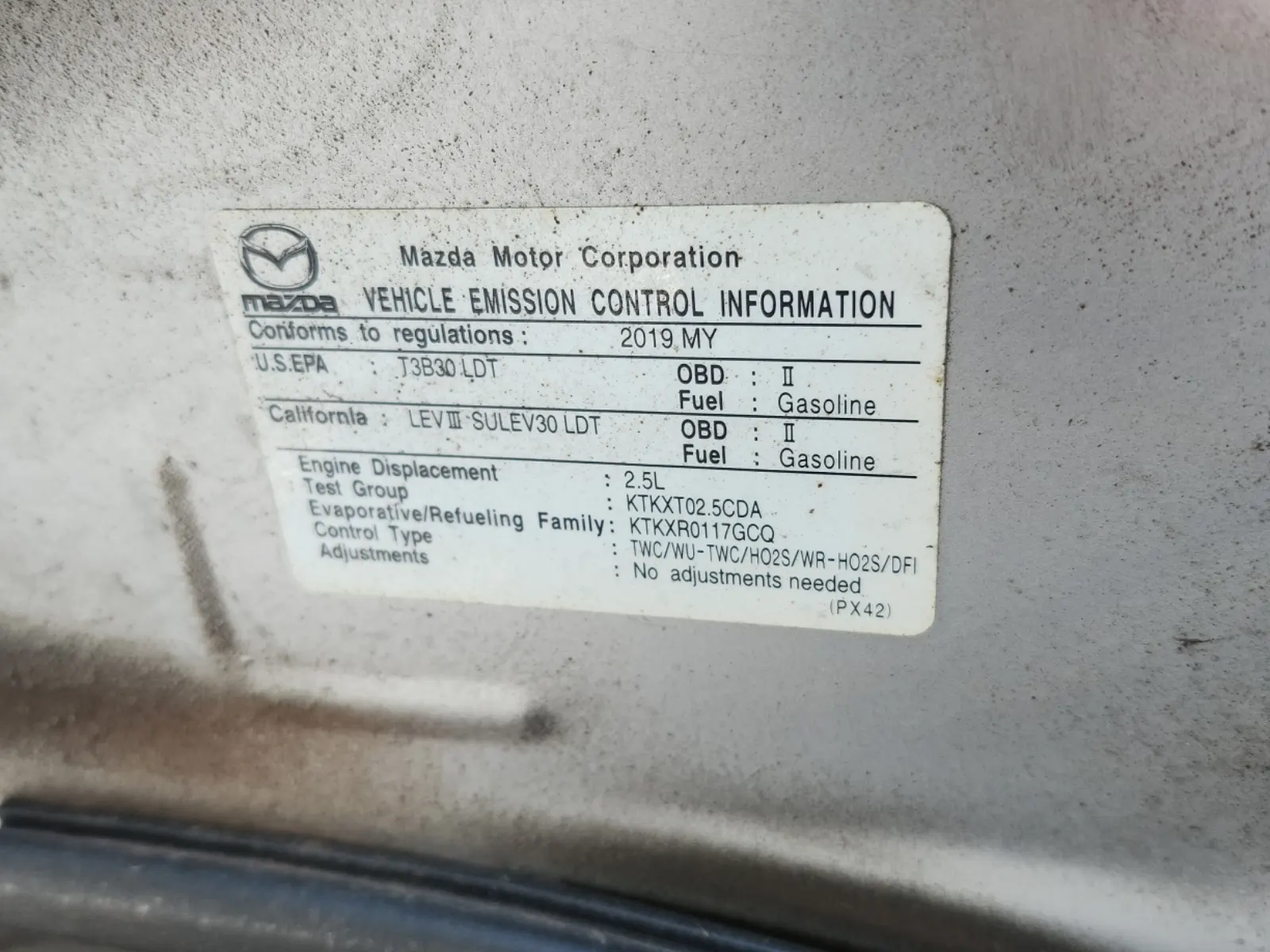 Emission Sticker Photo