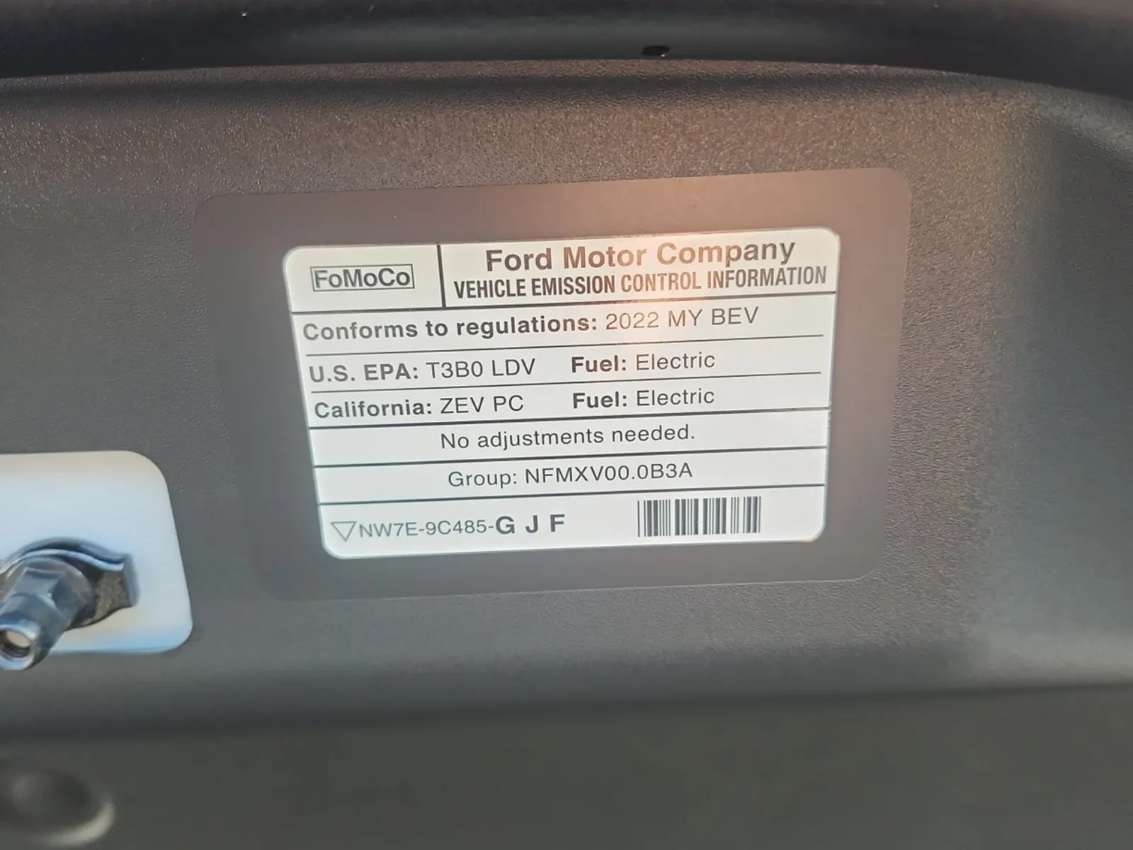 Emission Sticker Photo