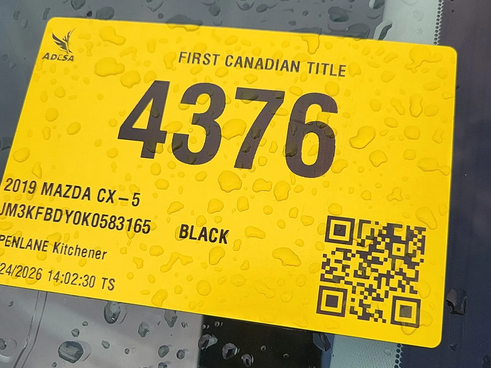 Inventory Label Photo