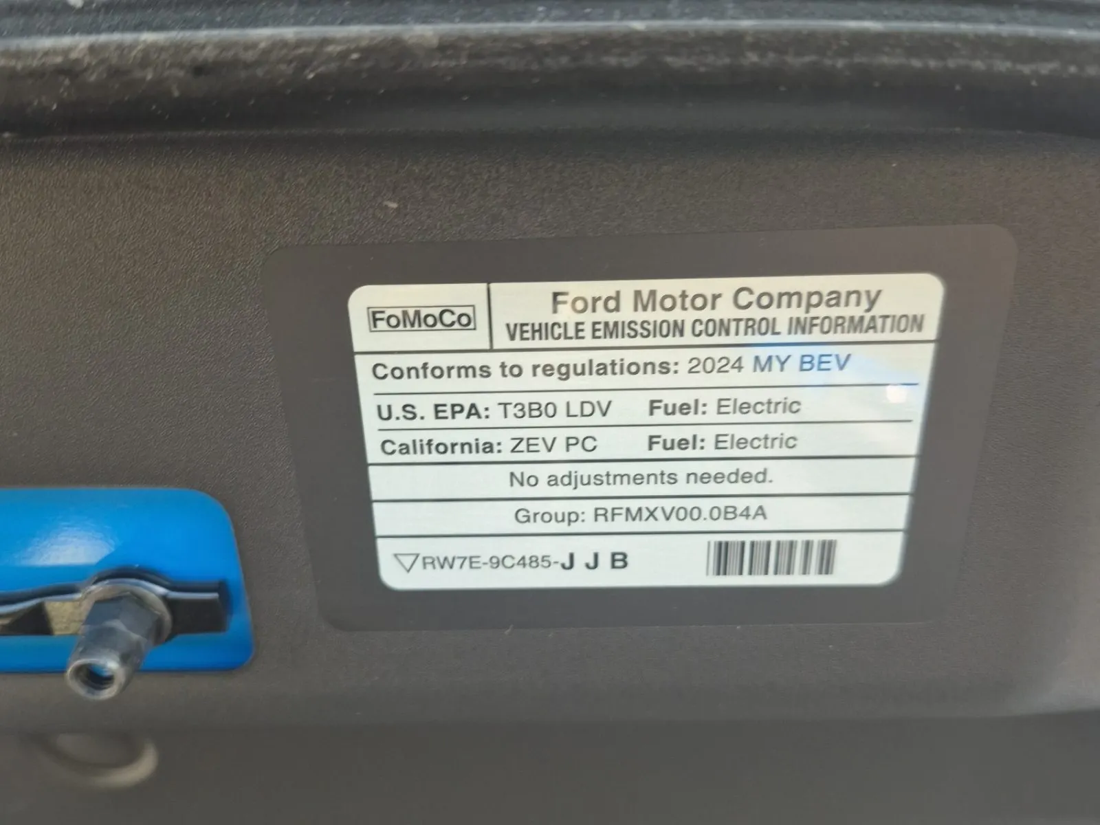 Emission Sticker Photo