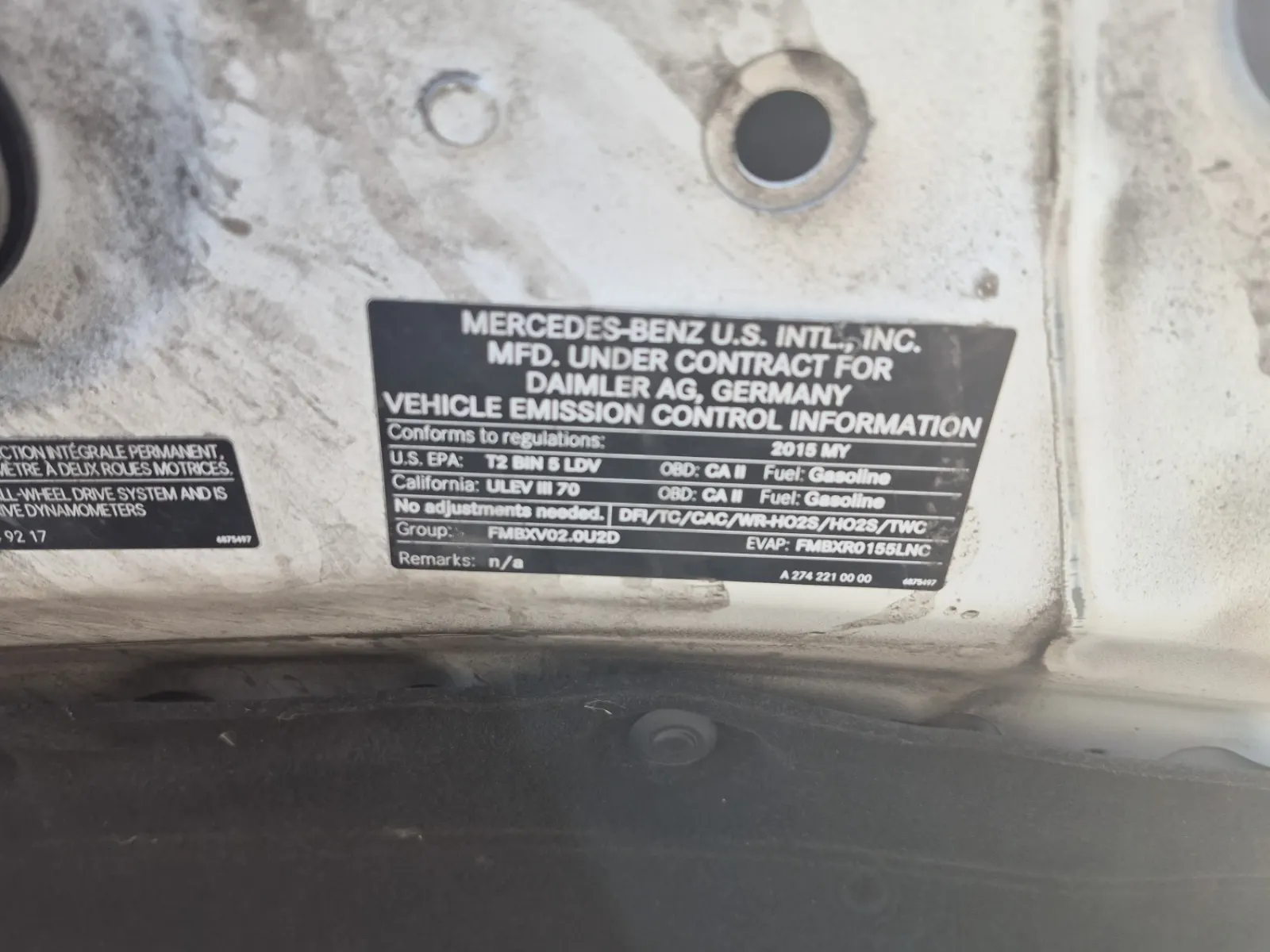Emission Sticker Photo