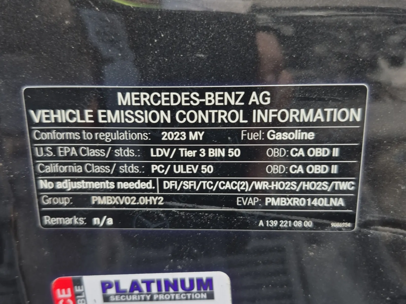 Emission Sticker Photo