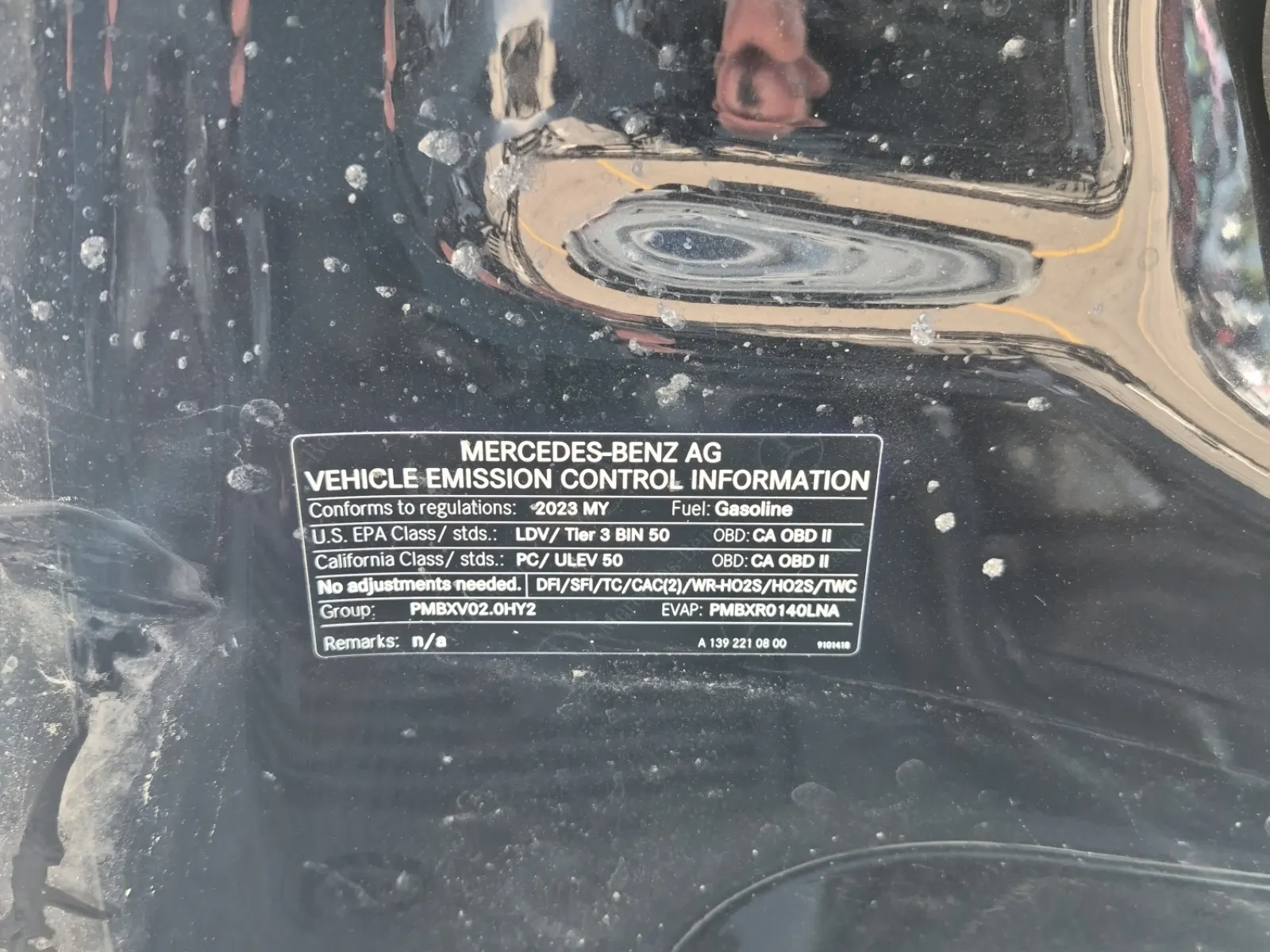 Emission Sticker Photo