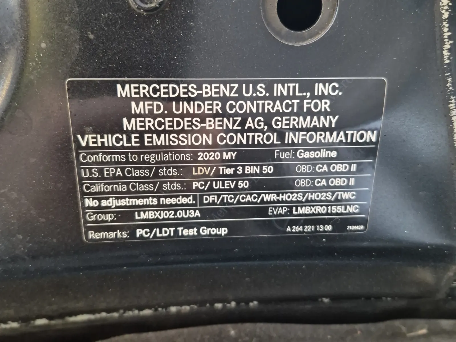 Emission Sticker Photo