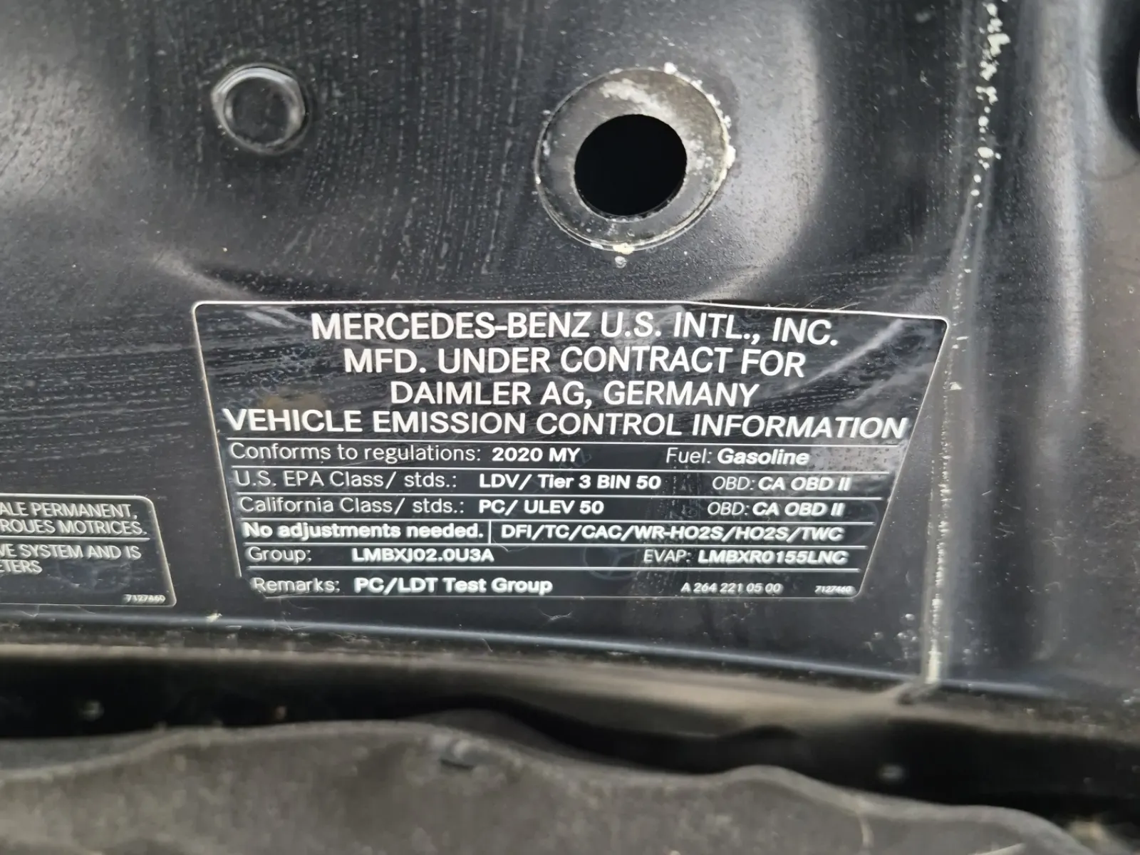 Emission Sticker Photo