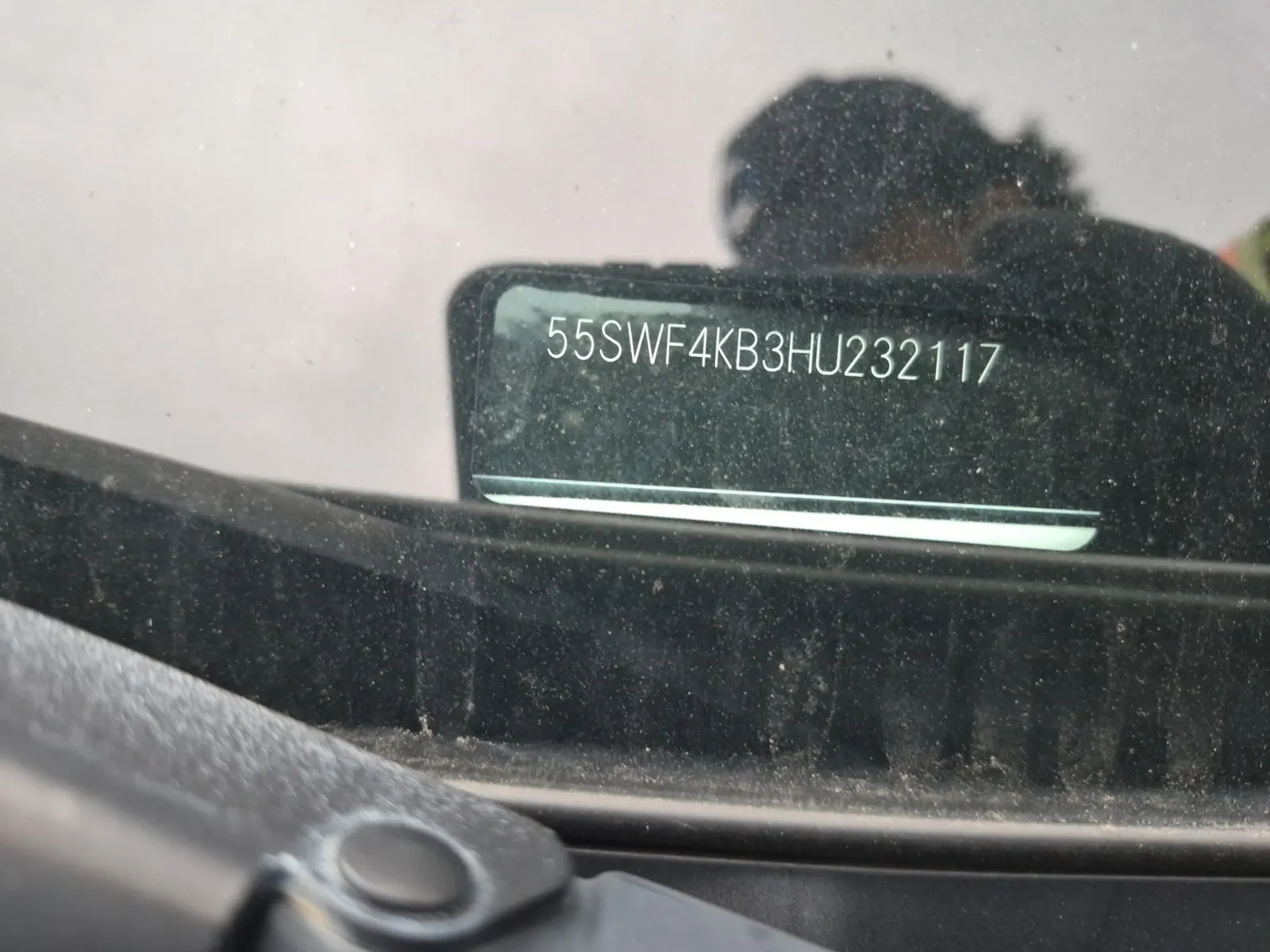 Dash VIN Plate Photo