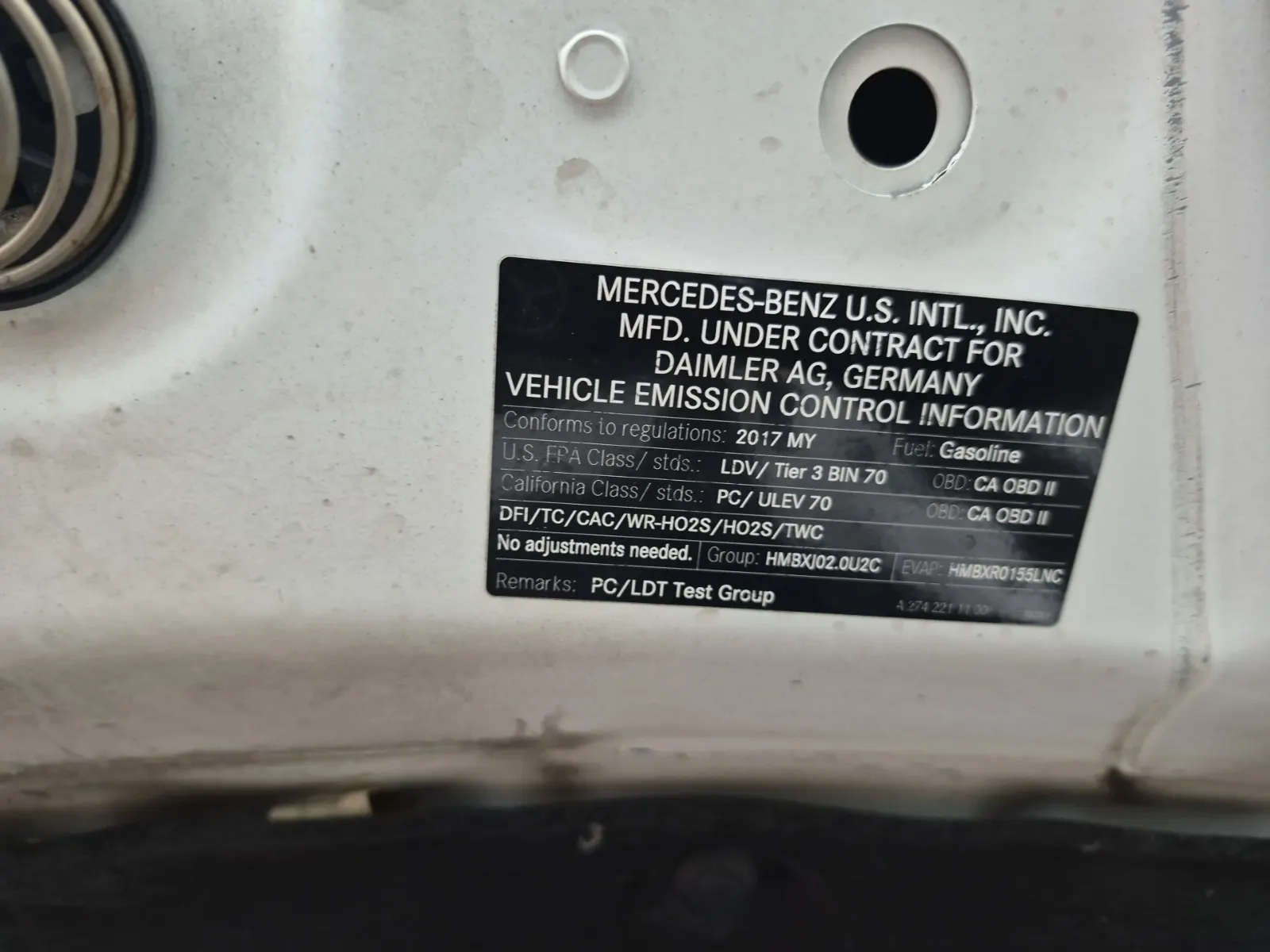 Emission Sticker Photo