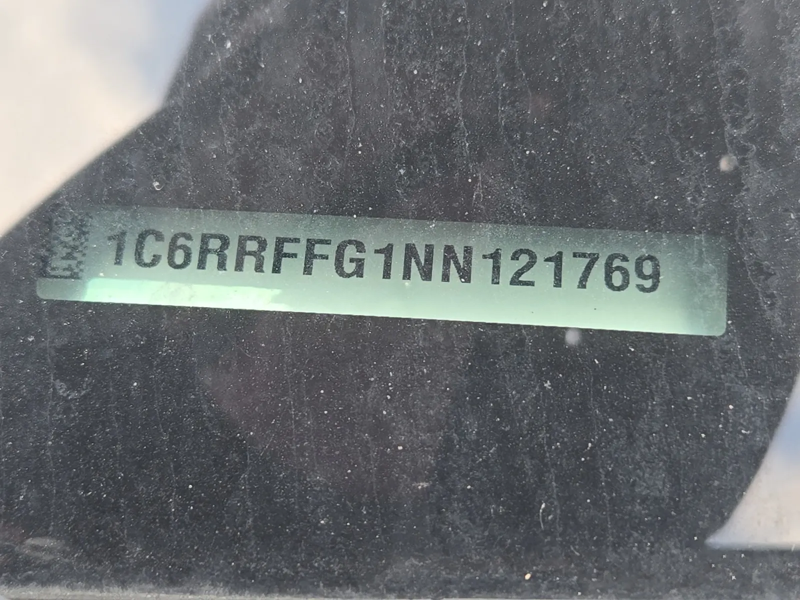 Dash VIN Plate Photo