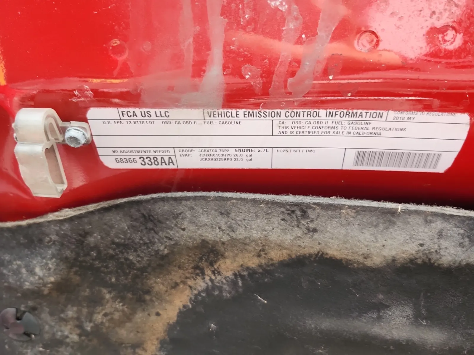 Emission Sticker Photo
