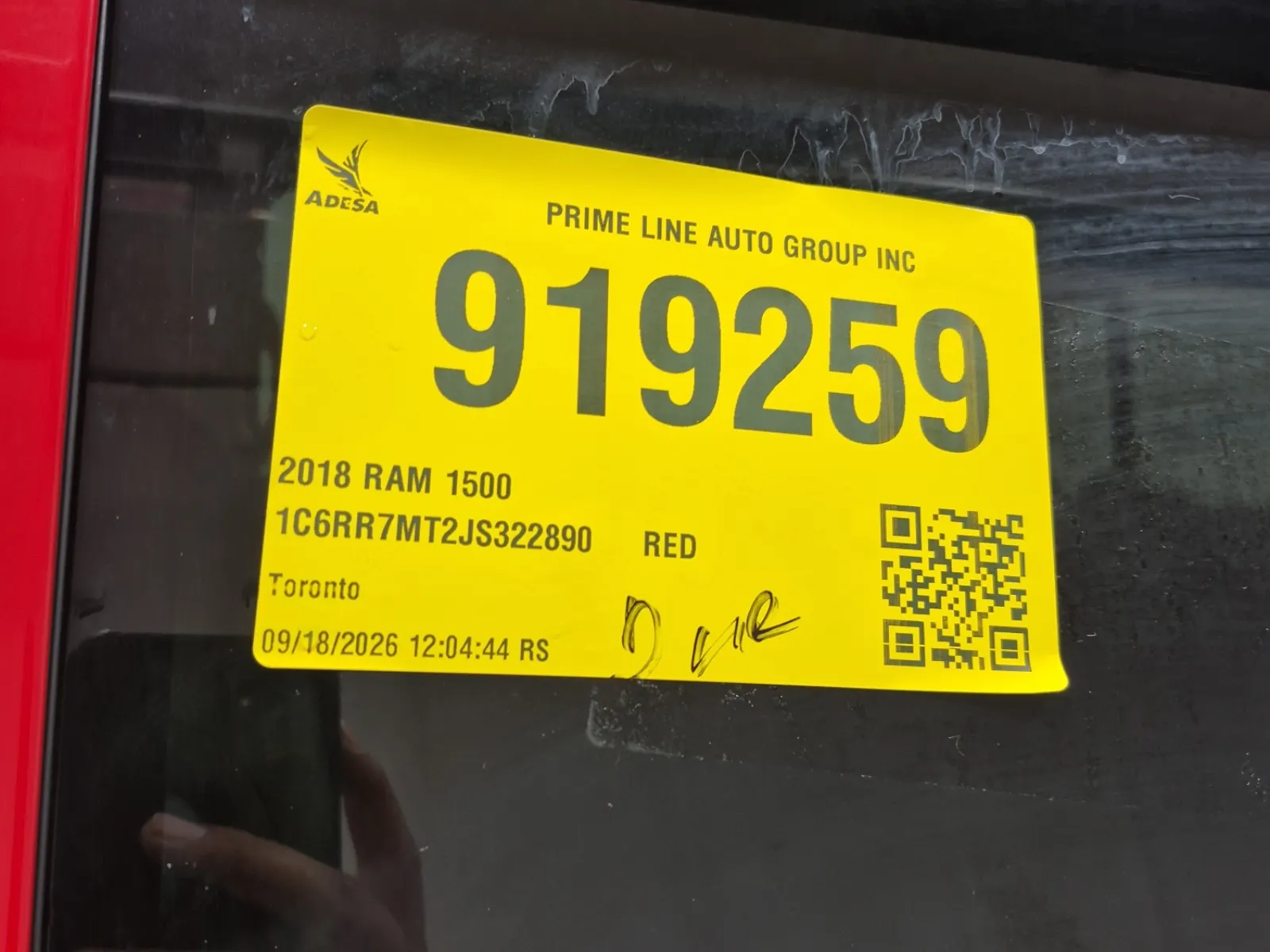 Inventory Label Photo